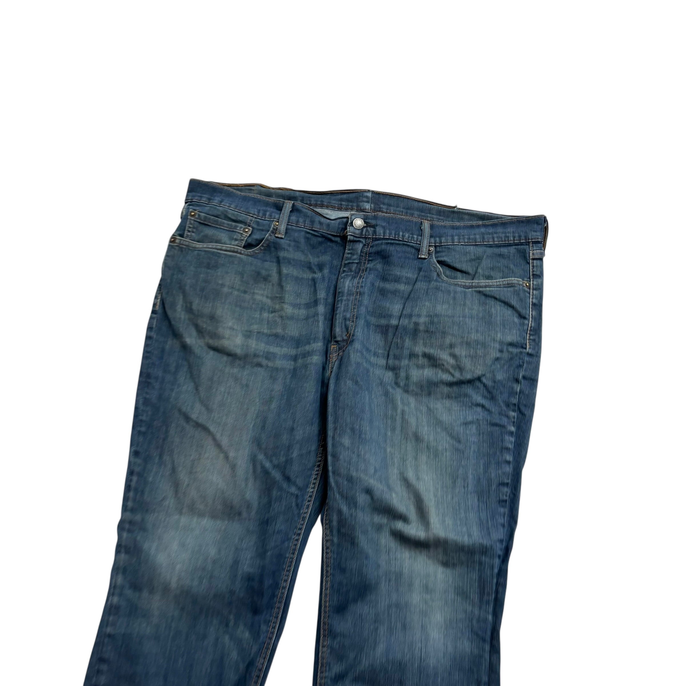 Levis 541 Jeans W44 L28 Mens Dark Blue Athletic Tapered Fit Stretch Denim (F)