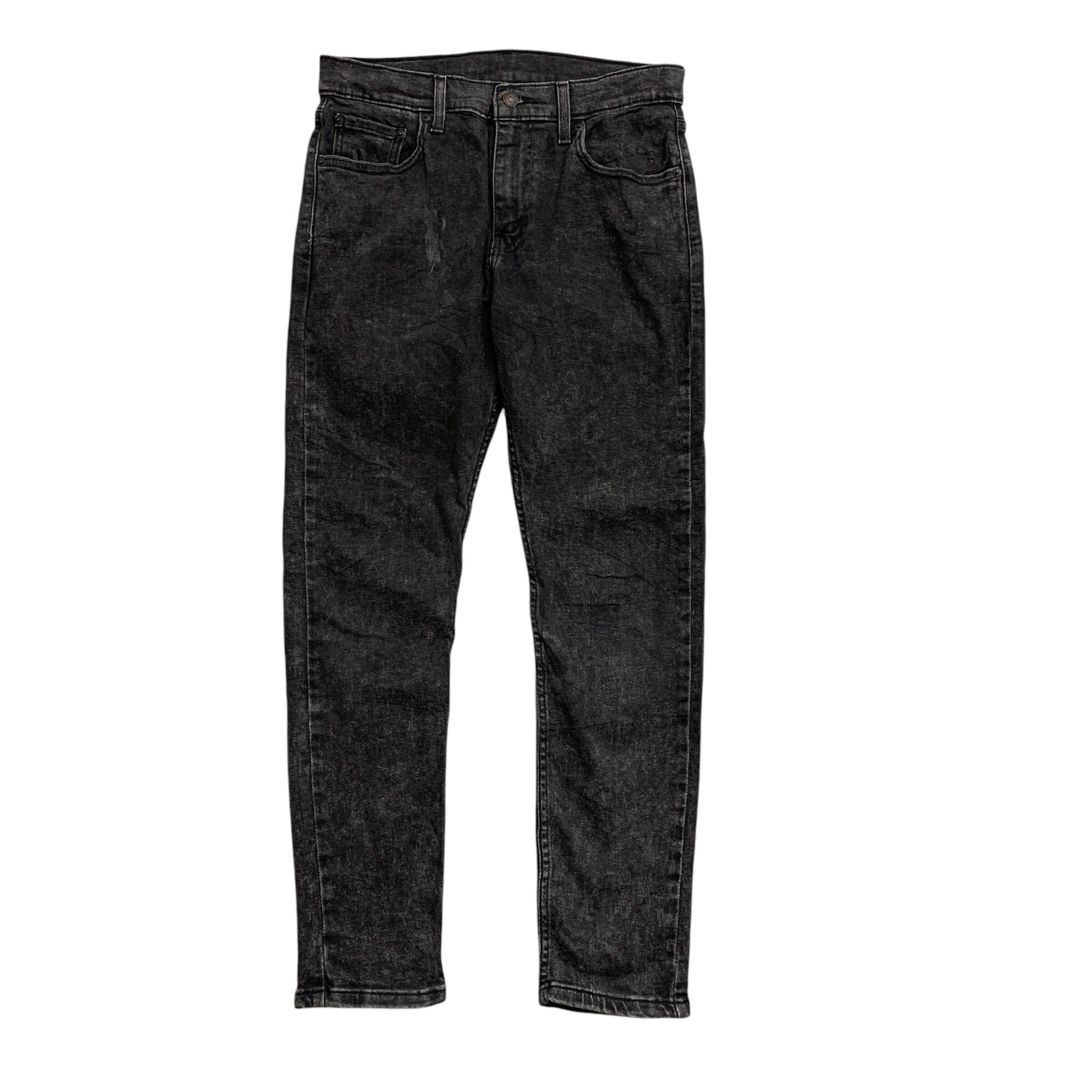 Levis 512 Jeans W30 L30 Mens Black Slim Tapered Fit Stretch Denim (E)