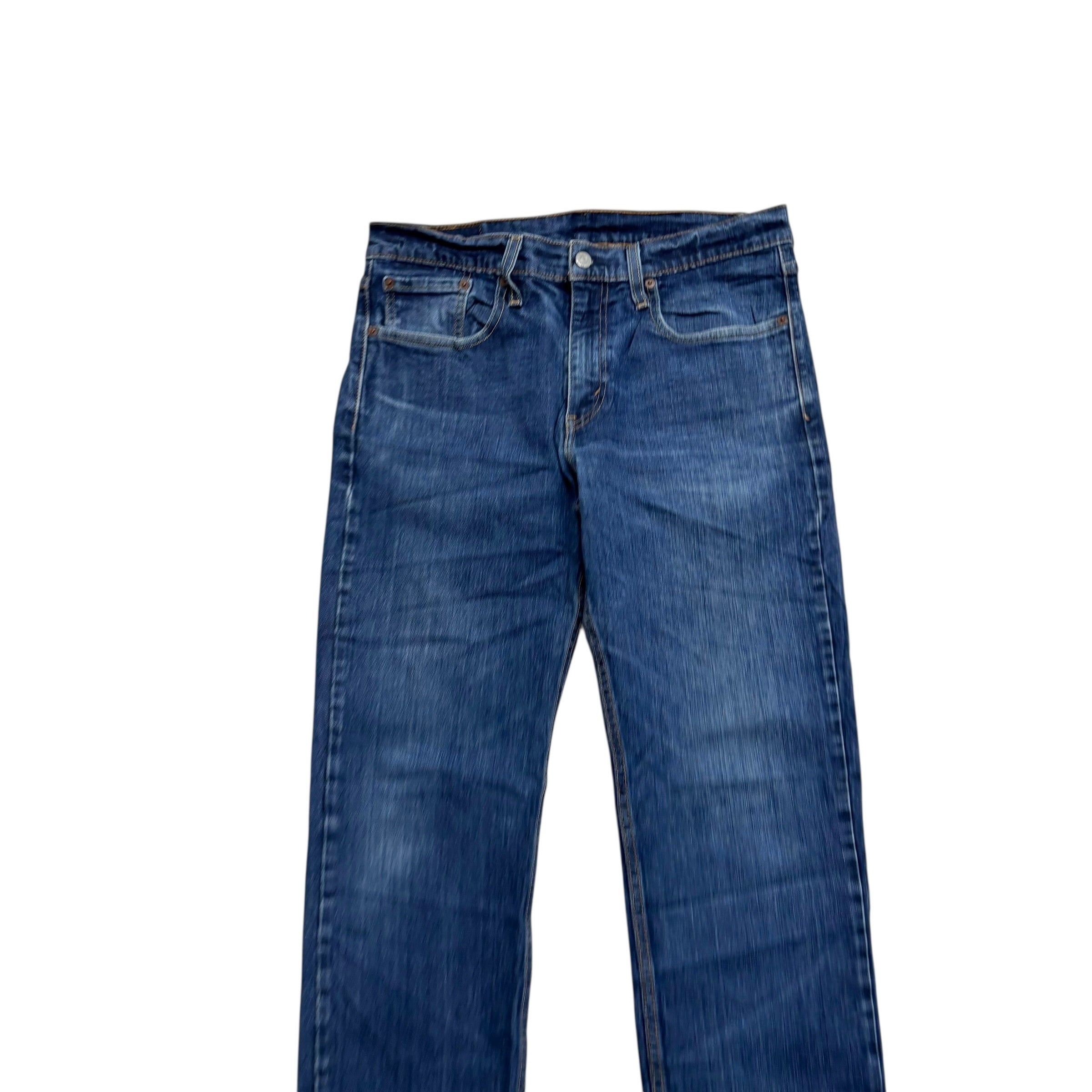 Levis 514 Jeans W32 L32 Mens Mid Blue Regular Straight Fit Stretch Denim