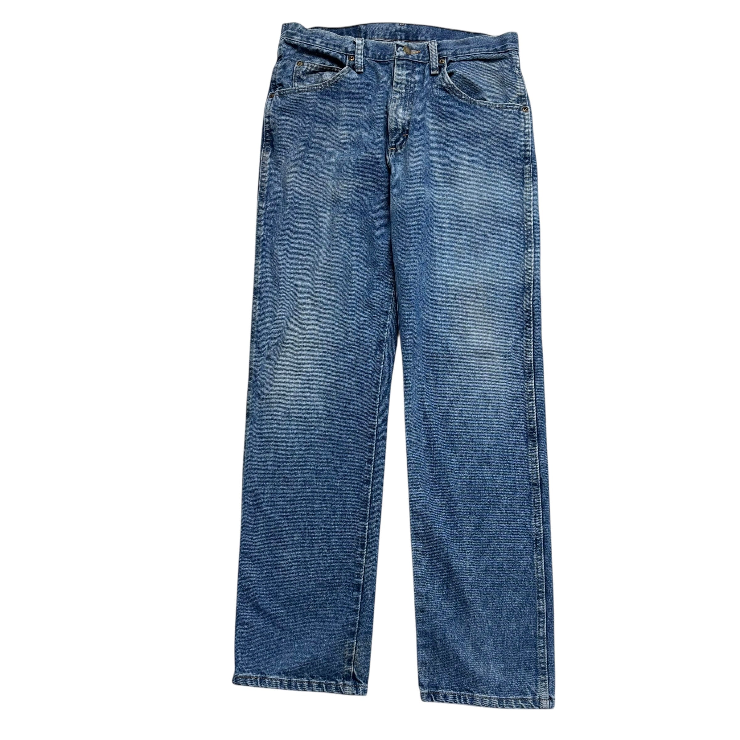Wrangler Jeans W33 L32 Mens Mid Blue Regular Straight Fit Denim