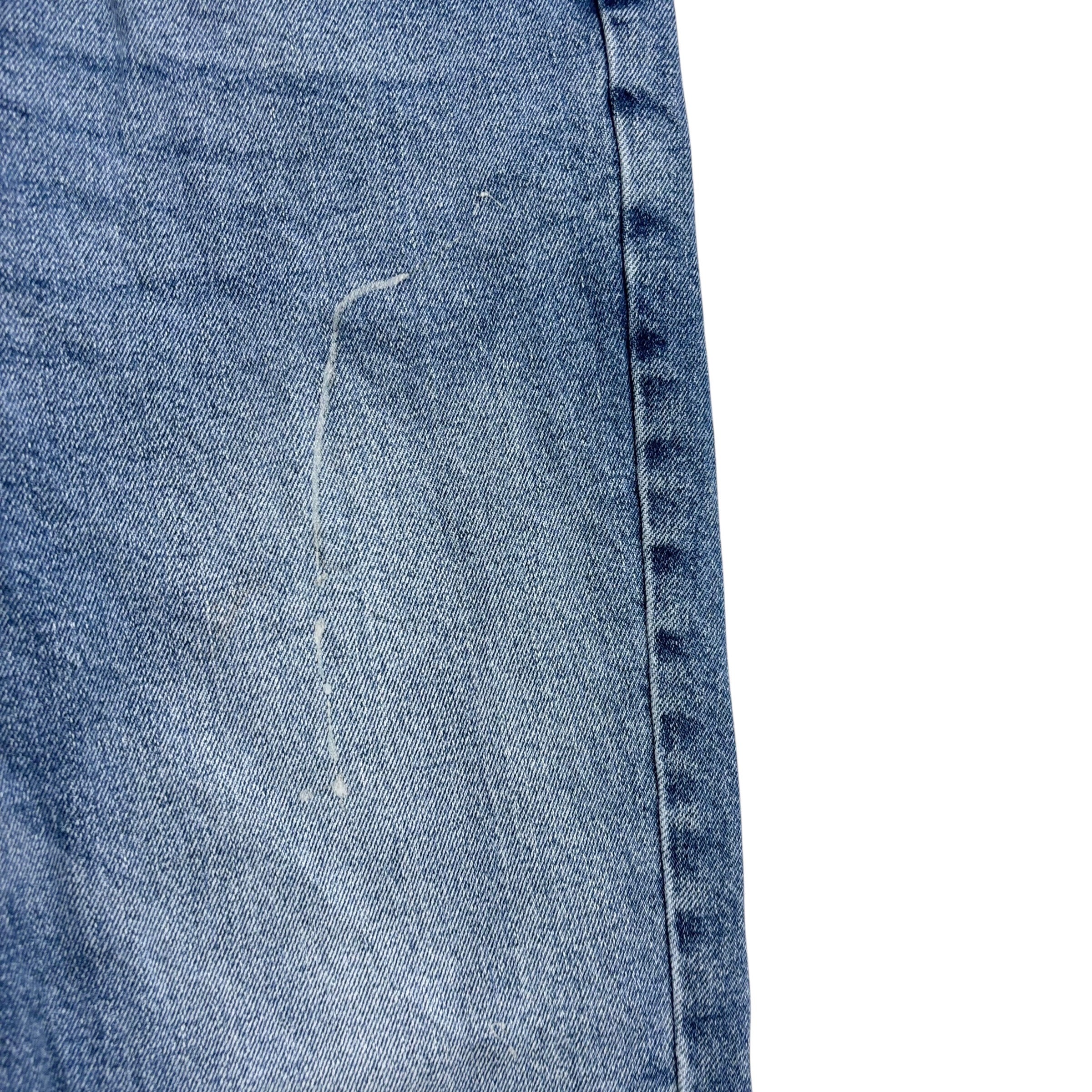 Levis Denizen Jeans W32 L31 Mens Mid Blue Slim Fit Stretch Denim (F)