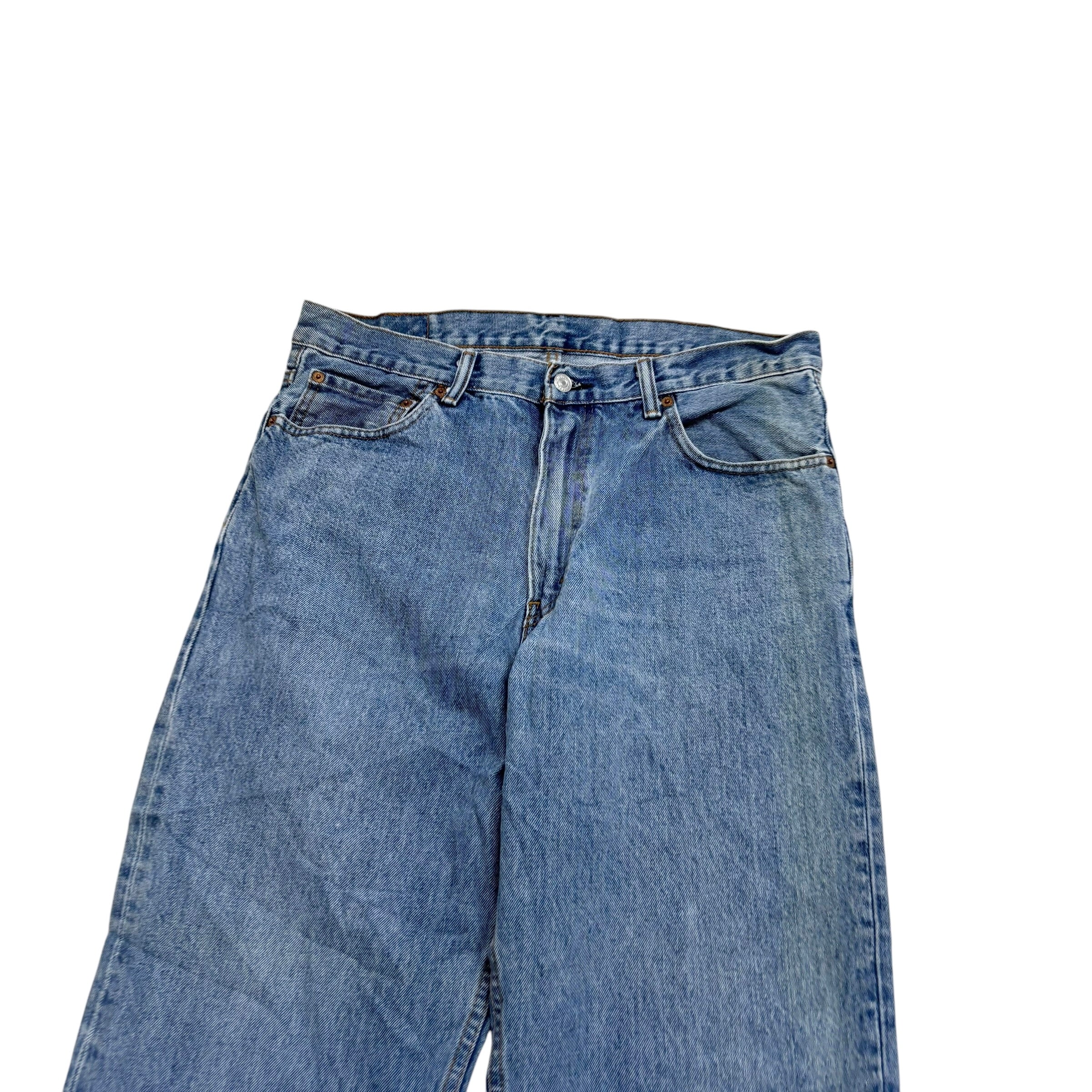 Levis 550 Jeans W34 L32 Mens Light Blue Baggy Relaxed Straight Fit Denim