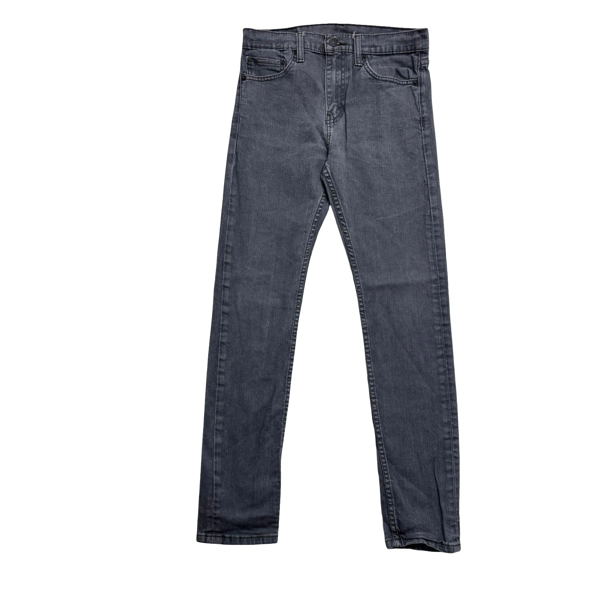 Levis 510 Jeans W30 L31 Mens Grey Skinny Fit Stretch Denim (E)