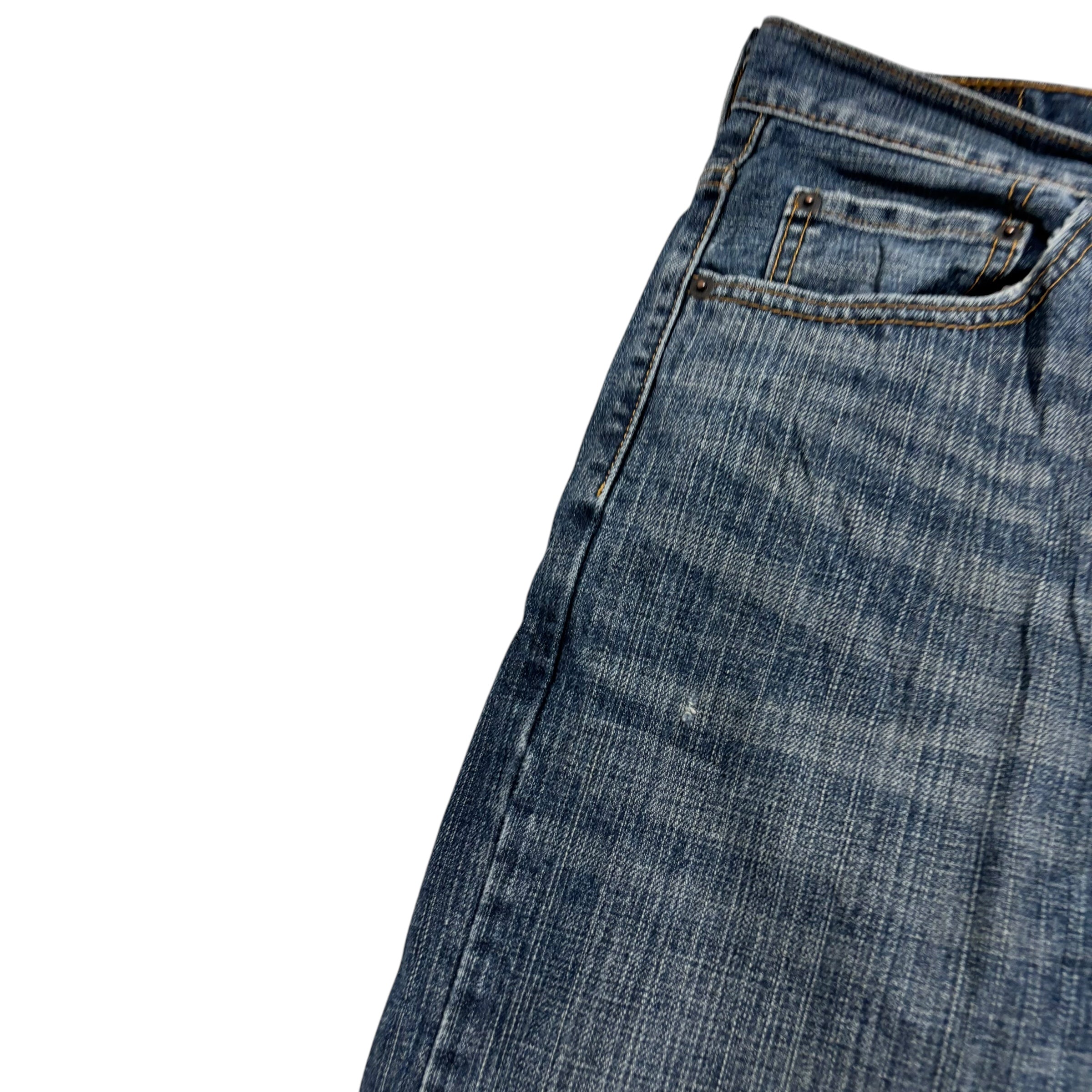 Levis 550 Jeans W42 L34 Mens Dark Blue Relaxed Straight Fit Denim