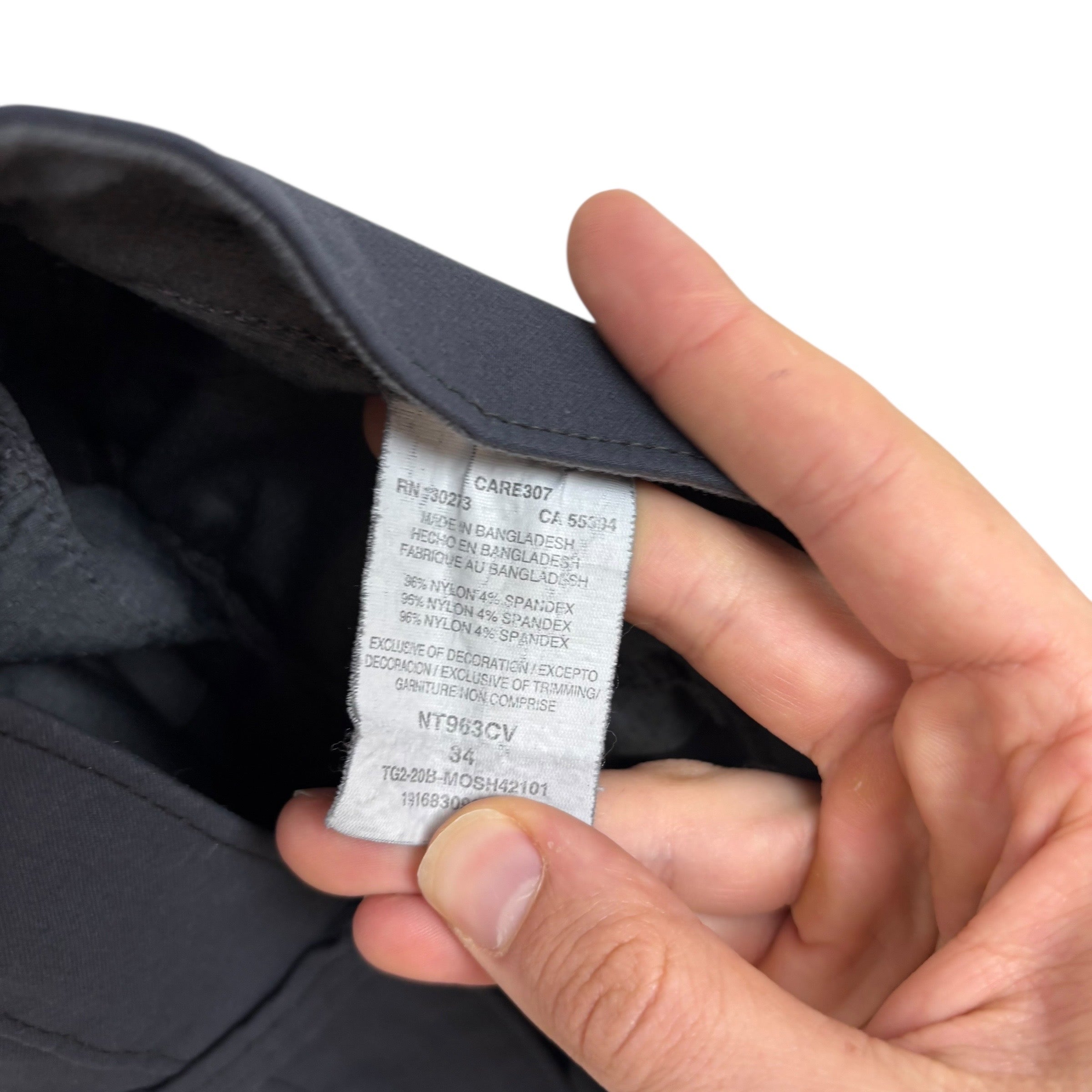 Wrangler All Terrain Gear Shorts W34 Mens Navy Blue Regular Stretch Nylon (F)