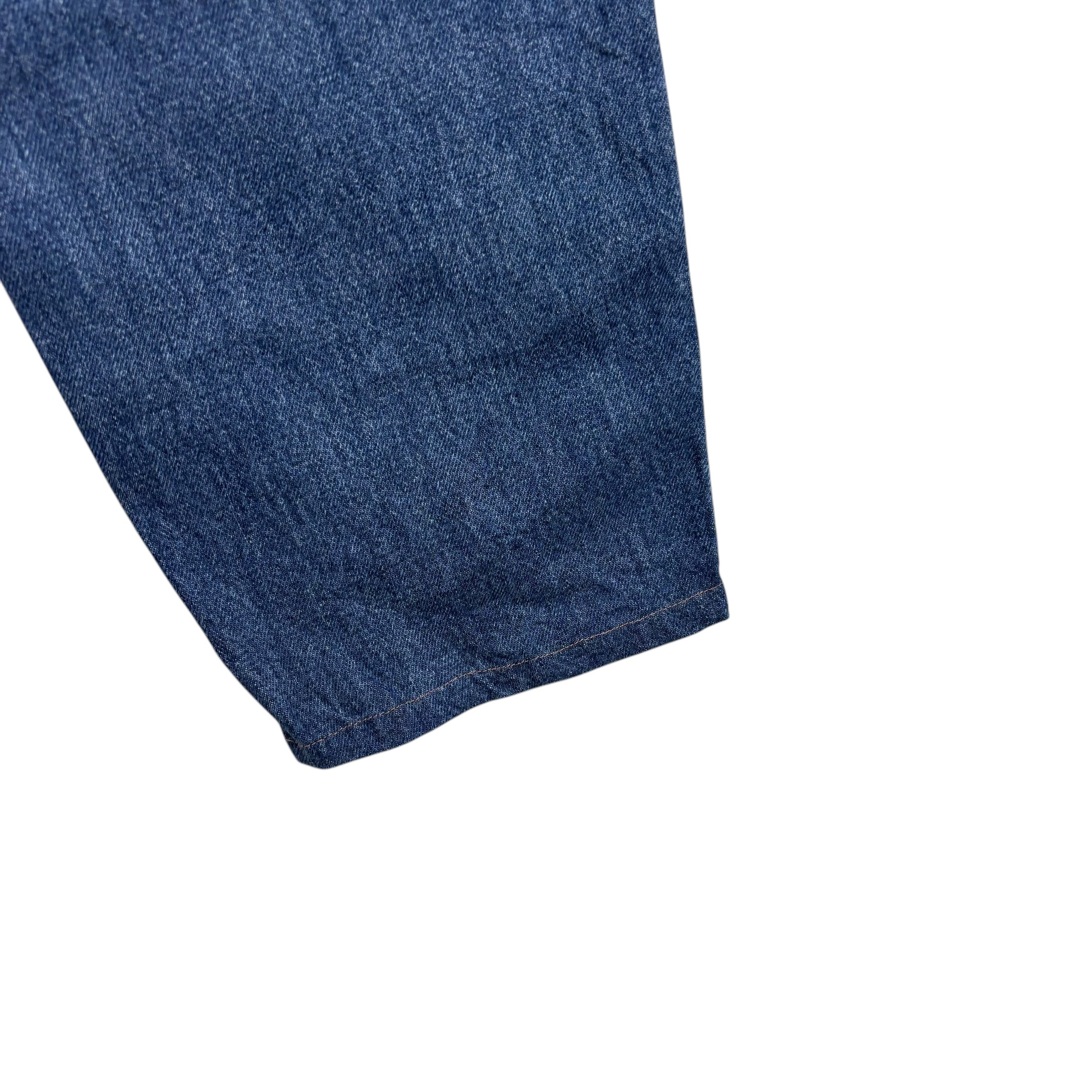 Levis 550 Jeans W31 L27 Womens Mid Blue Relaxed Taper USA Made Vintage Denim