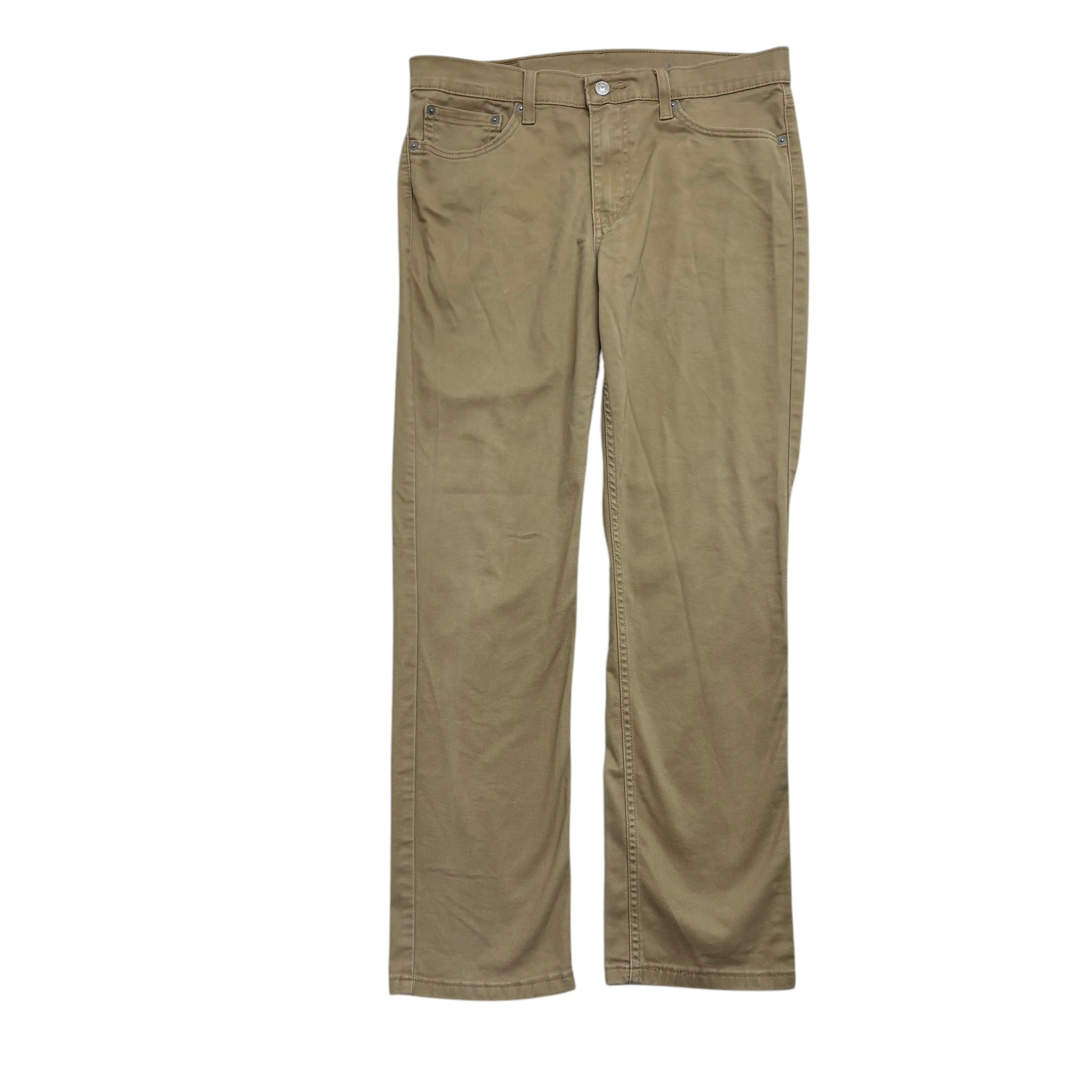 Levis 511 Trousers W33 L30 Mens Beige Slim Fit Stretch Pants