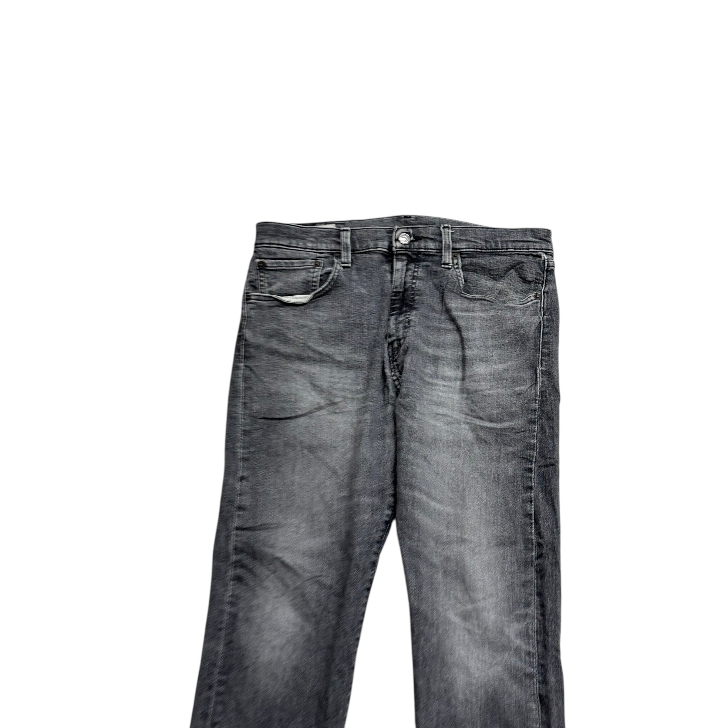 Levis 512 Jeans W34 L29 Mens Grey Slim Tapered Fit Stretch Premium Denim