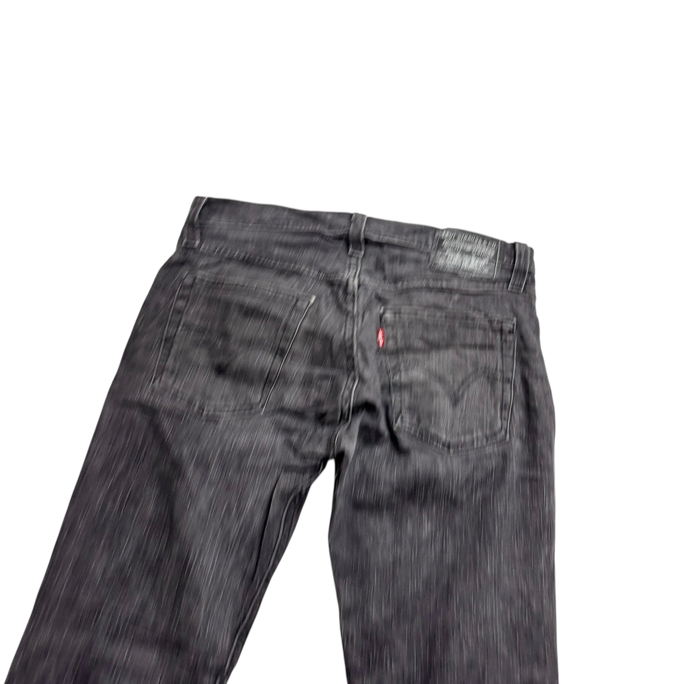 Levis 514 Jeans W31 L32 Mens Black Slim Straight Fit Stretch Vintage Denim