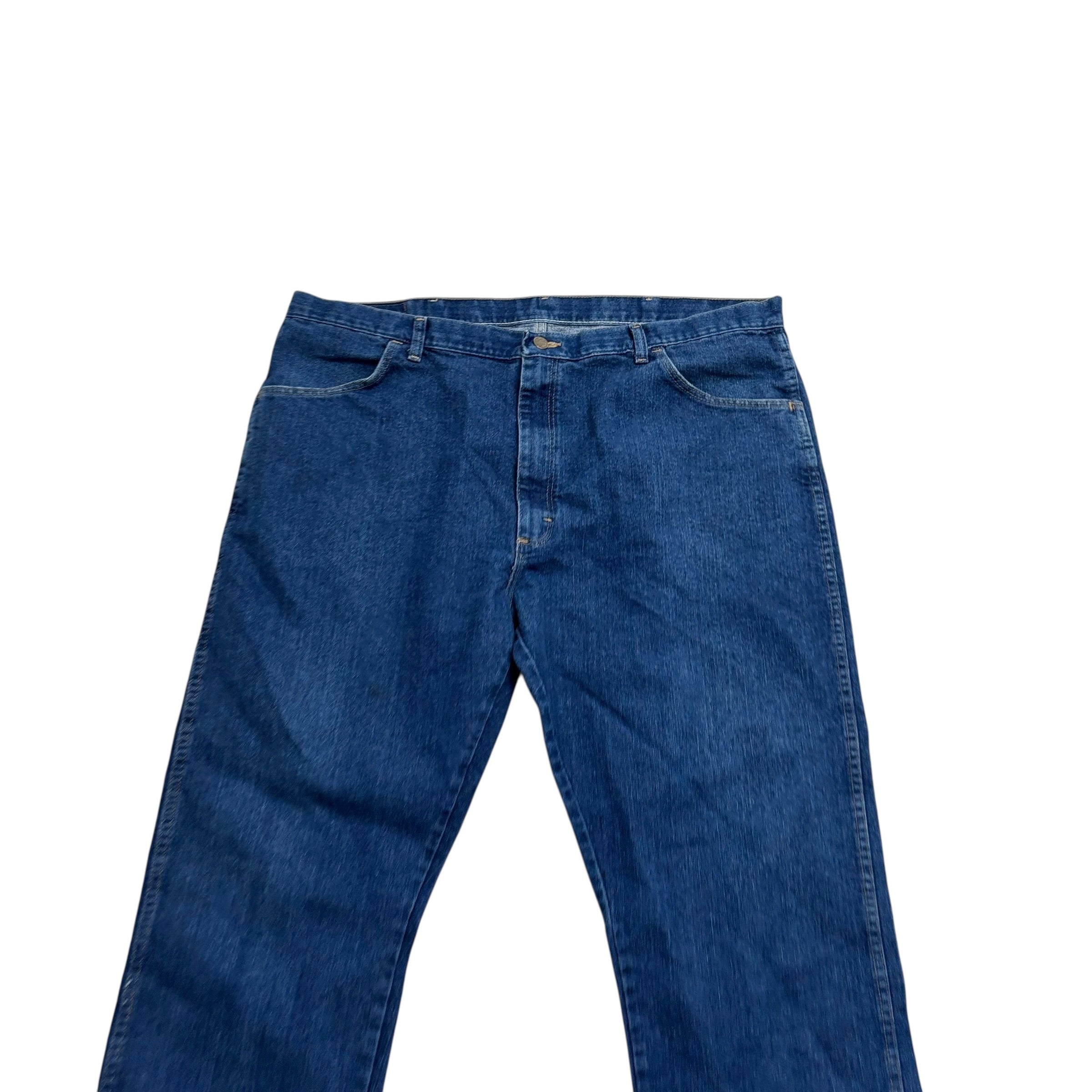 Wrangler Jeans W42 L29 Mens Dark Blue Regular Straight Fit Denim