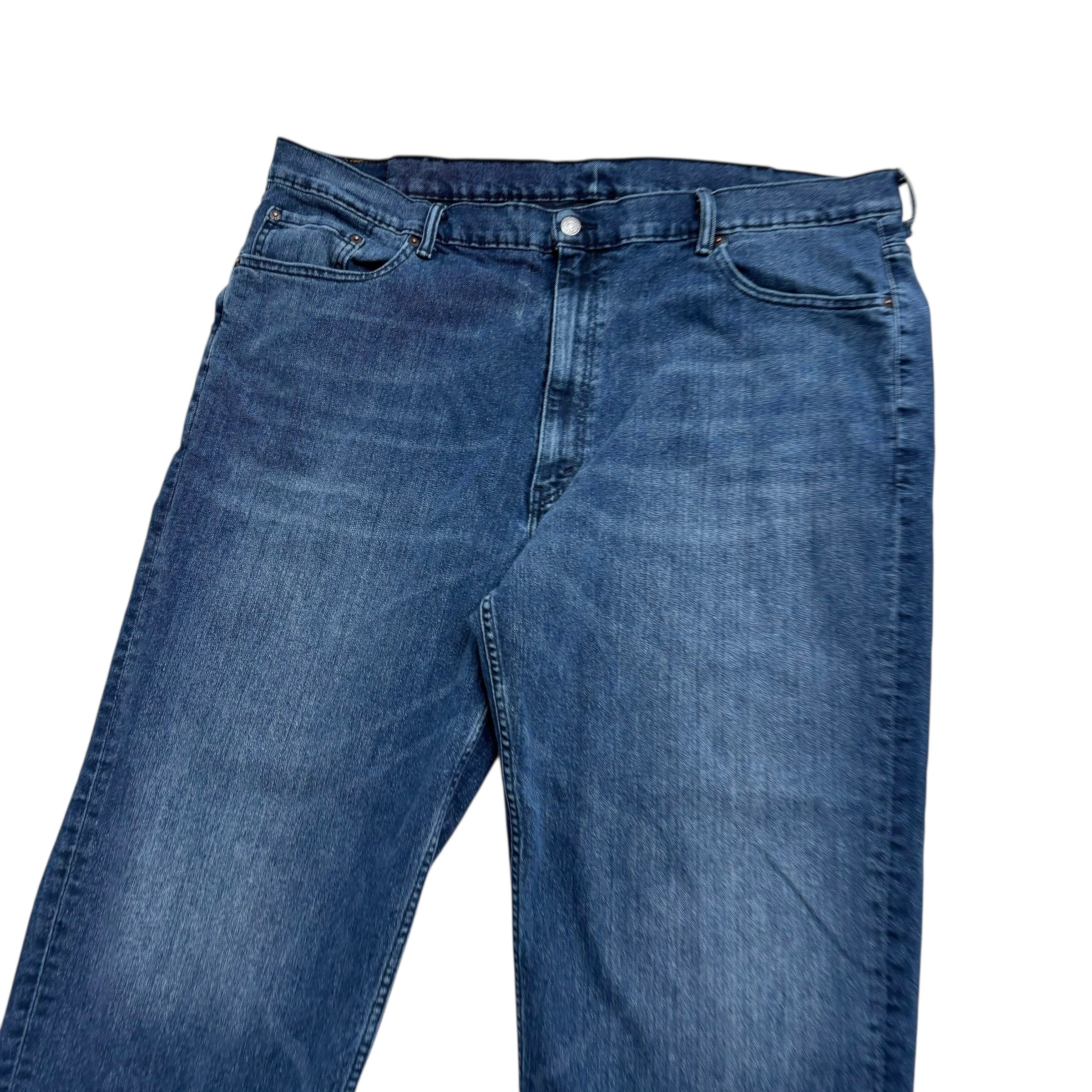 Levis 550 Jeans W46 L30 Mens Navy Blue Relaxed Straight Fit Stretch Denim (E)