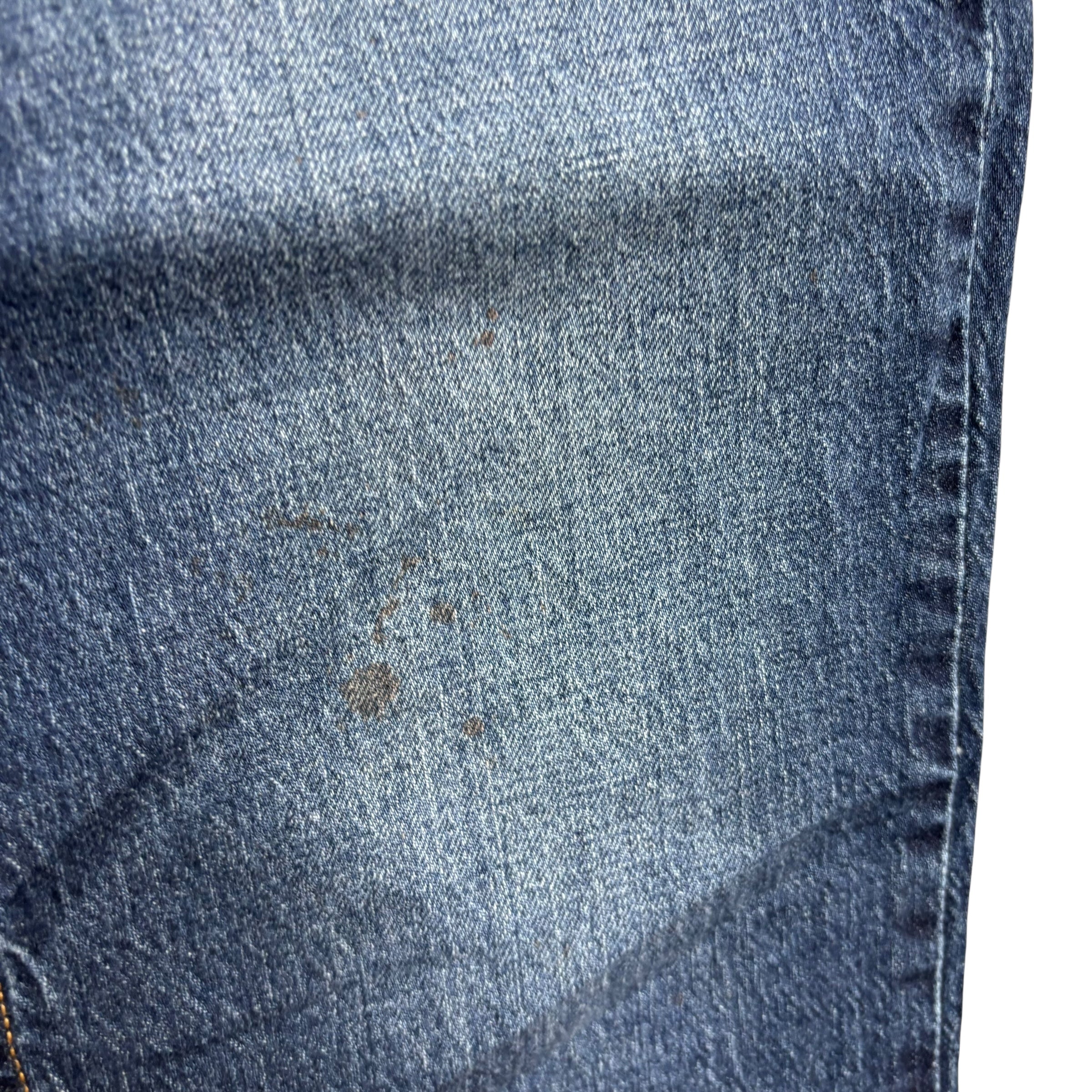 Levis 541 Jeans W32 L32 Mens Mid Blue Athletic Tapered Fit Stretch Denim (F)