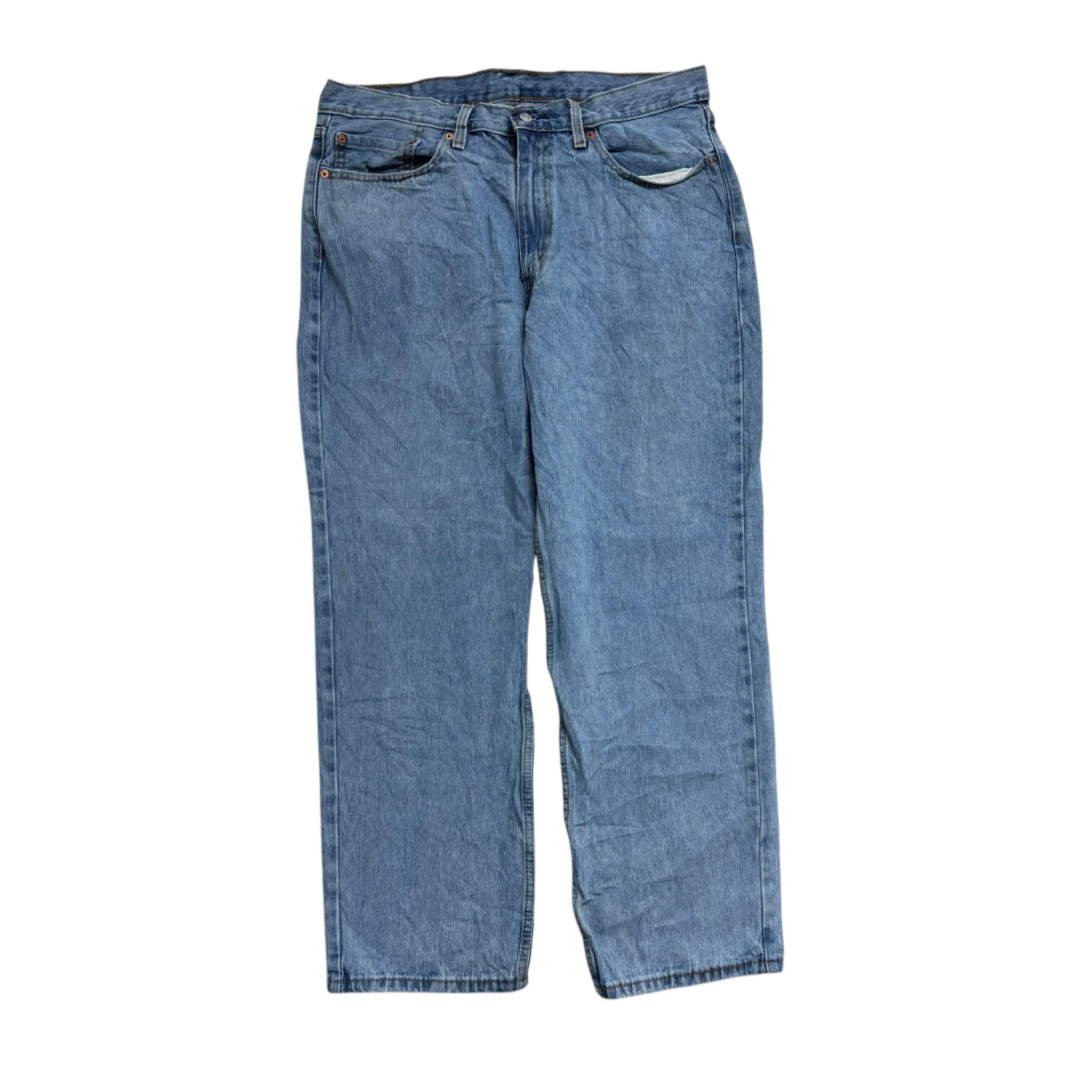 Levis 550 Jeans W36 L30 Mens Light Blue Baggy Relaxed Straight Fit Denim (E)