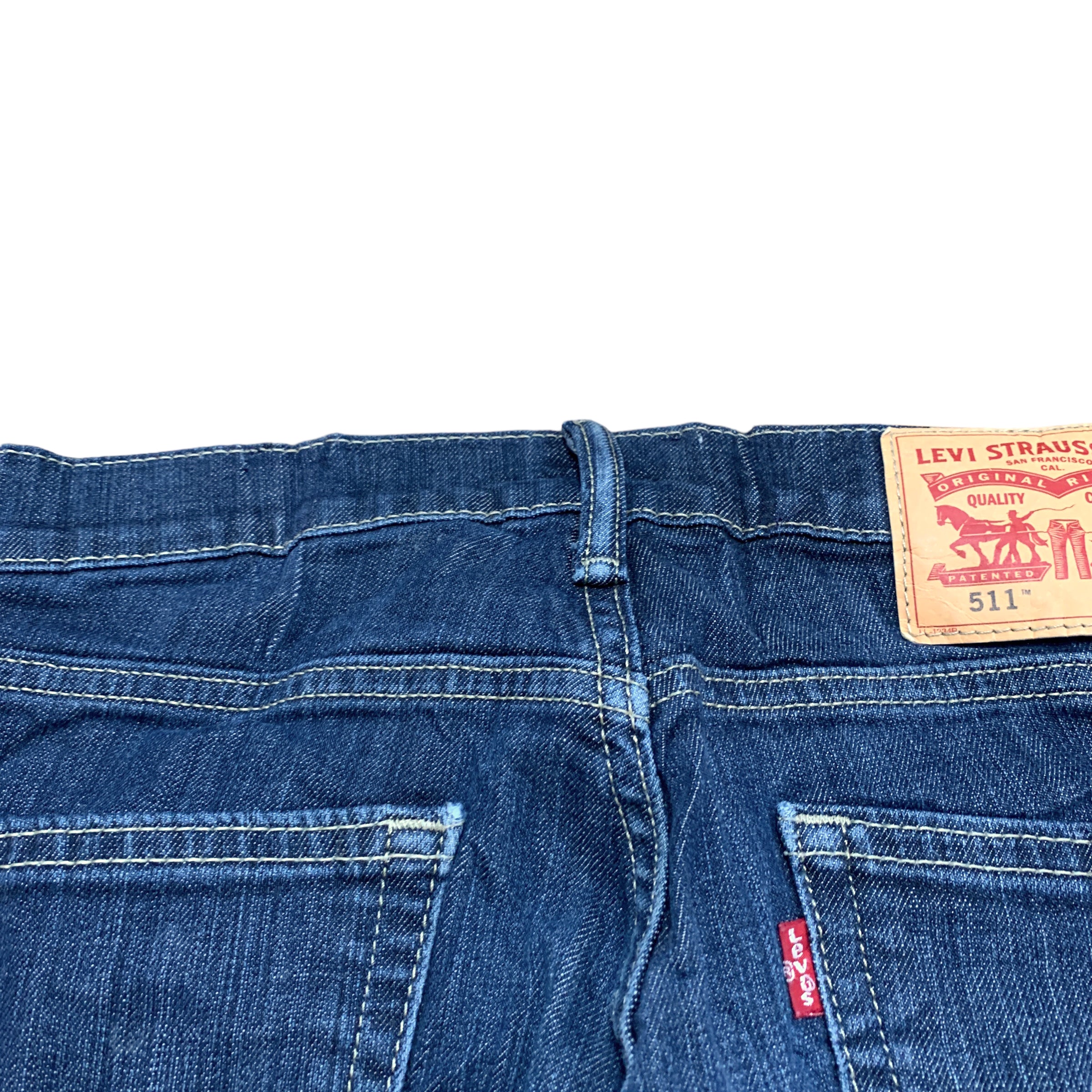 Levis 511 Jeans W28 L32 Mens Blue Slim Fit Stretch Denim