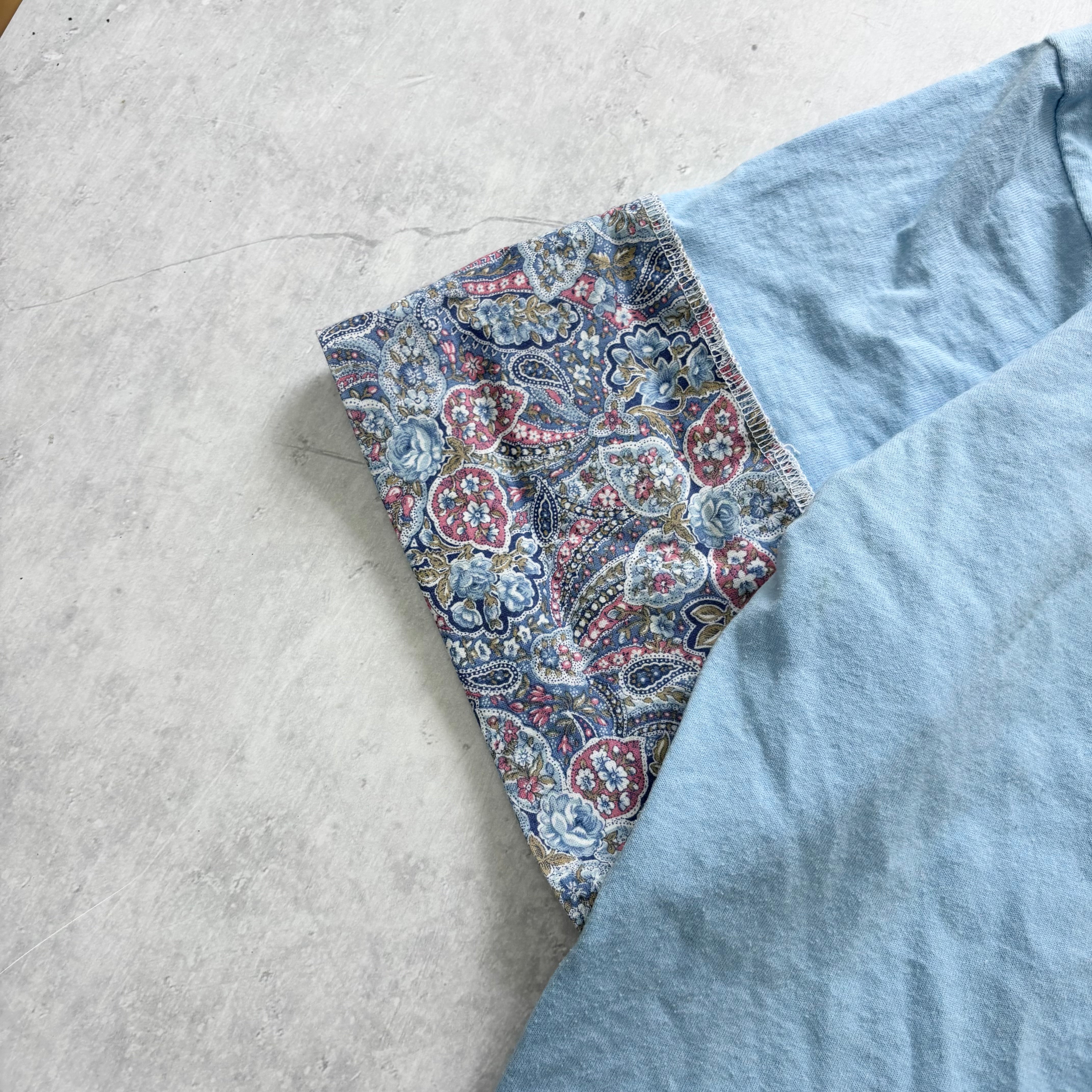 Vintage T Shirt Mens Large Blue Single Stitch Graphic Print 90s USA (E)