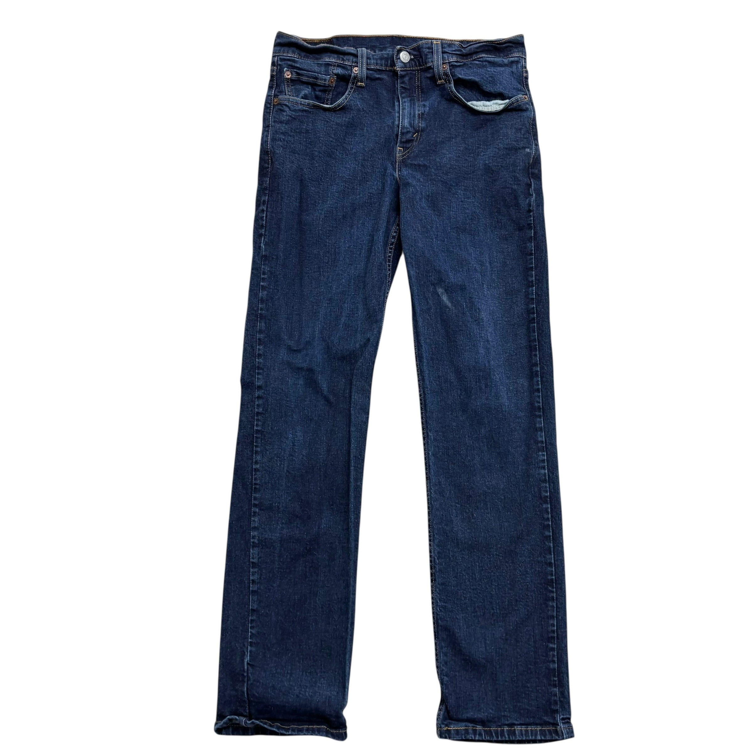 Levis 514 Jeans W32 L32 Mens Dark Blue Regular Straight Fit Stretch Denim