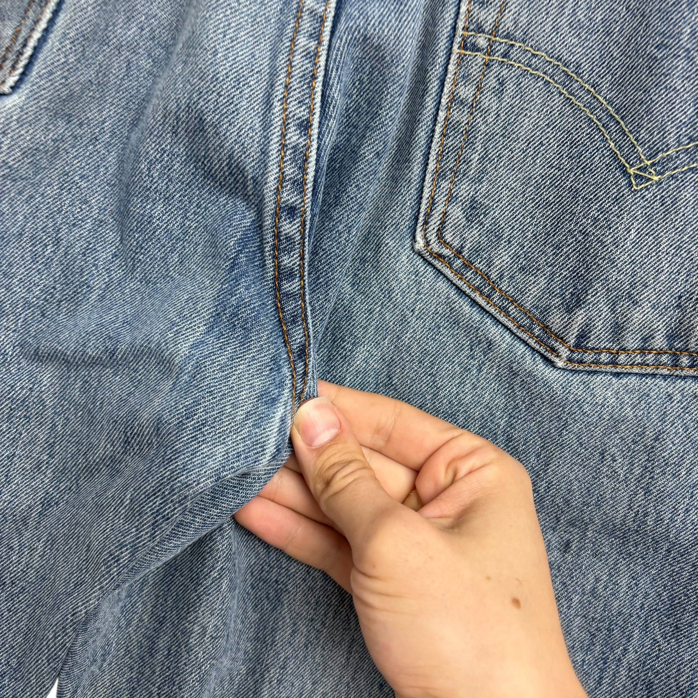 Levis 517 Jeans W36 L34 Mens Mid Blue Regular Bootcut Fit Denim (F)