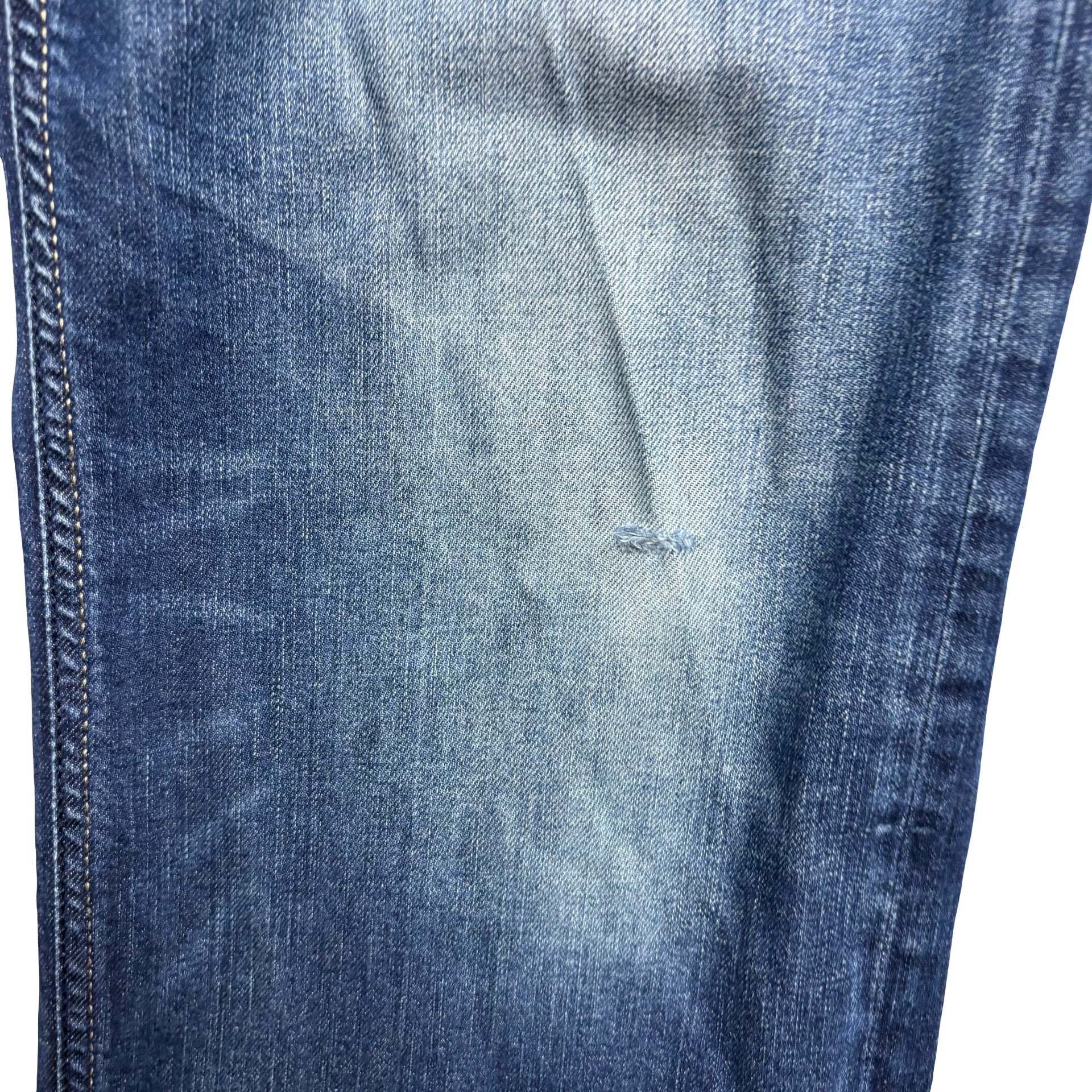 Diesel Larkee Jeans W34 L34 Mens Navy Blue Regular Straight Fit Stretch (F)