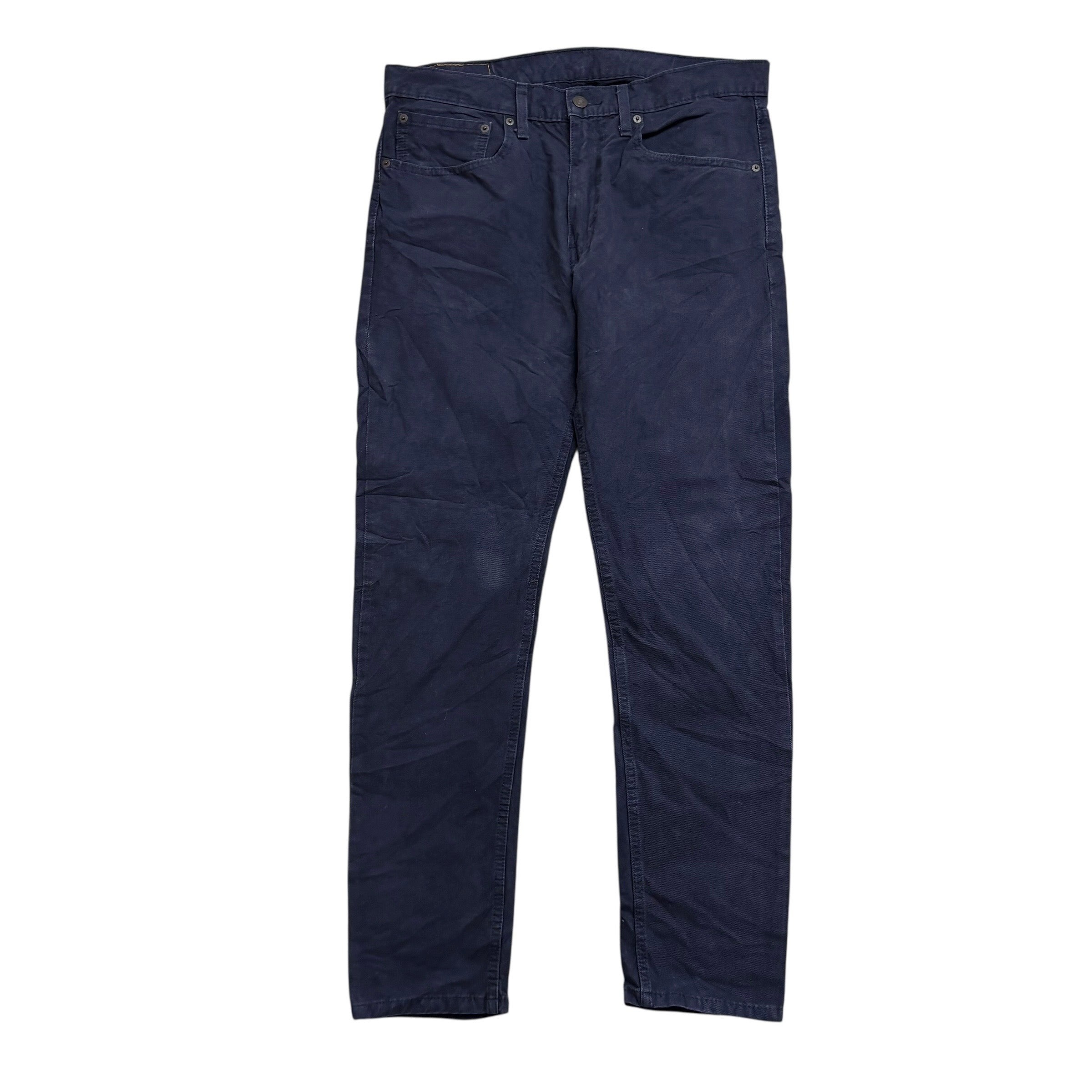 Levis 512 Trousers W34 L32 Mens navy Blue Slim Tapered Fit Stretch Pants