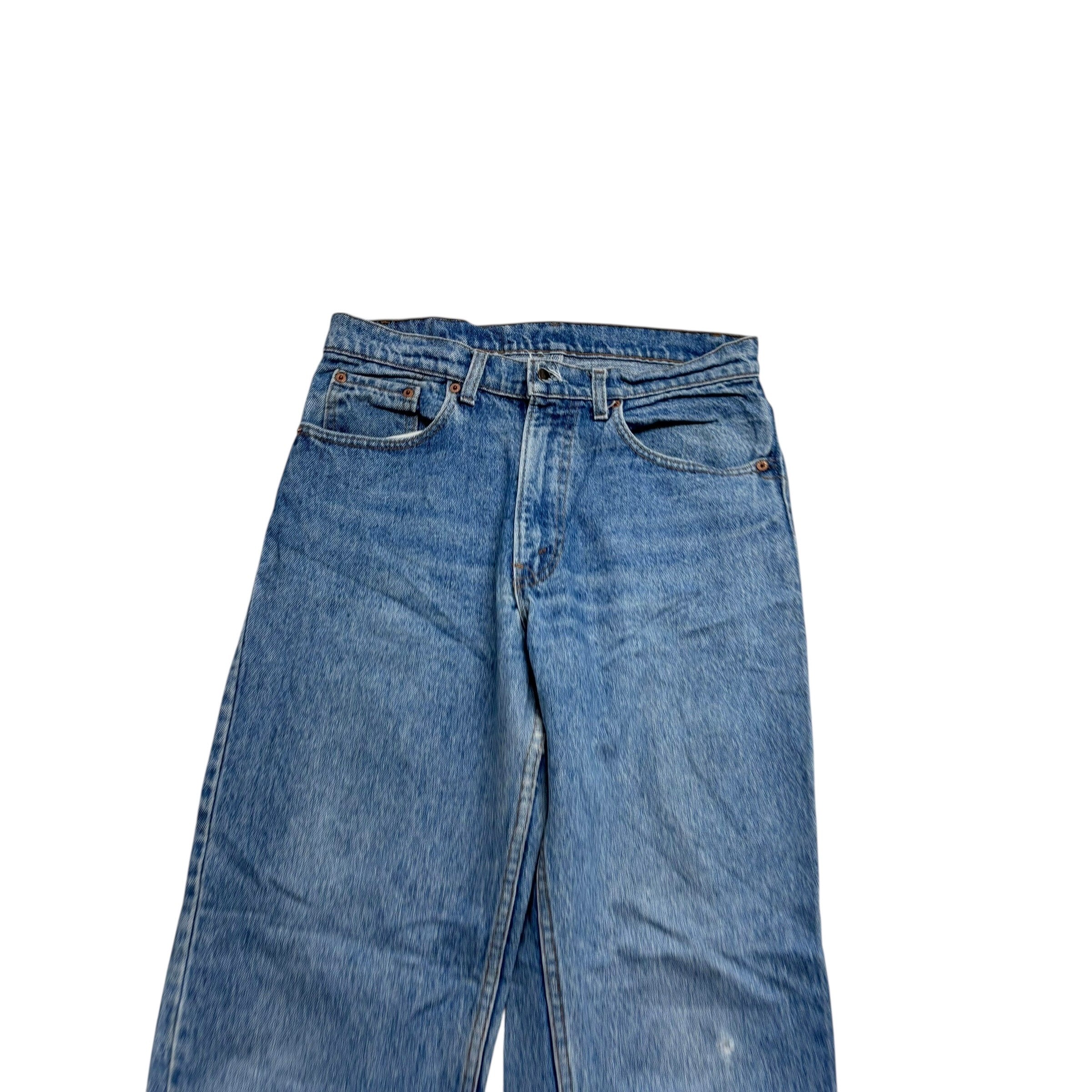 Levis 550 Jeans W31 L32 Mens Mid Blue Relaxed Tapered USA Made Vintage (F)