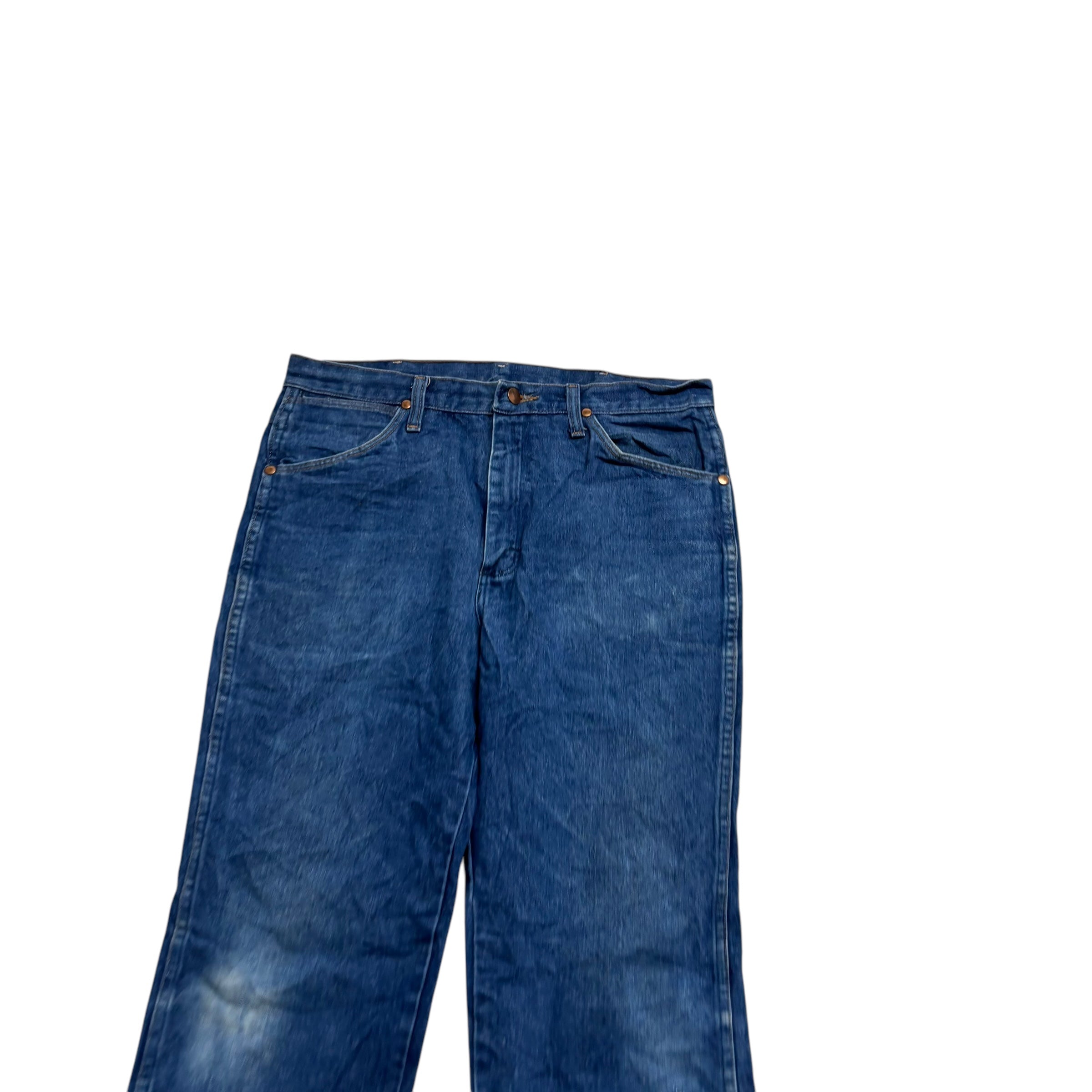 Wrangler Jeans Cowboy Cut W33 L33 Mens Mid Blue 936 Slim Fit Denim (F)