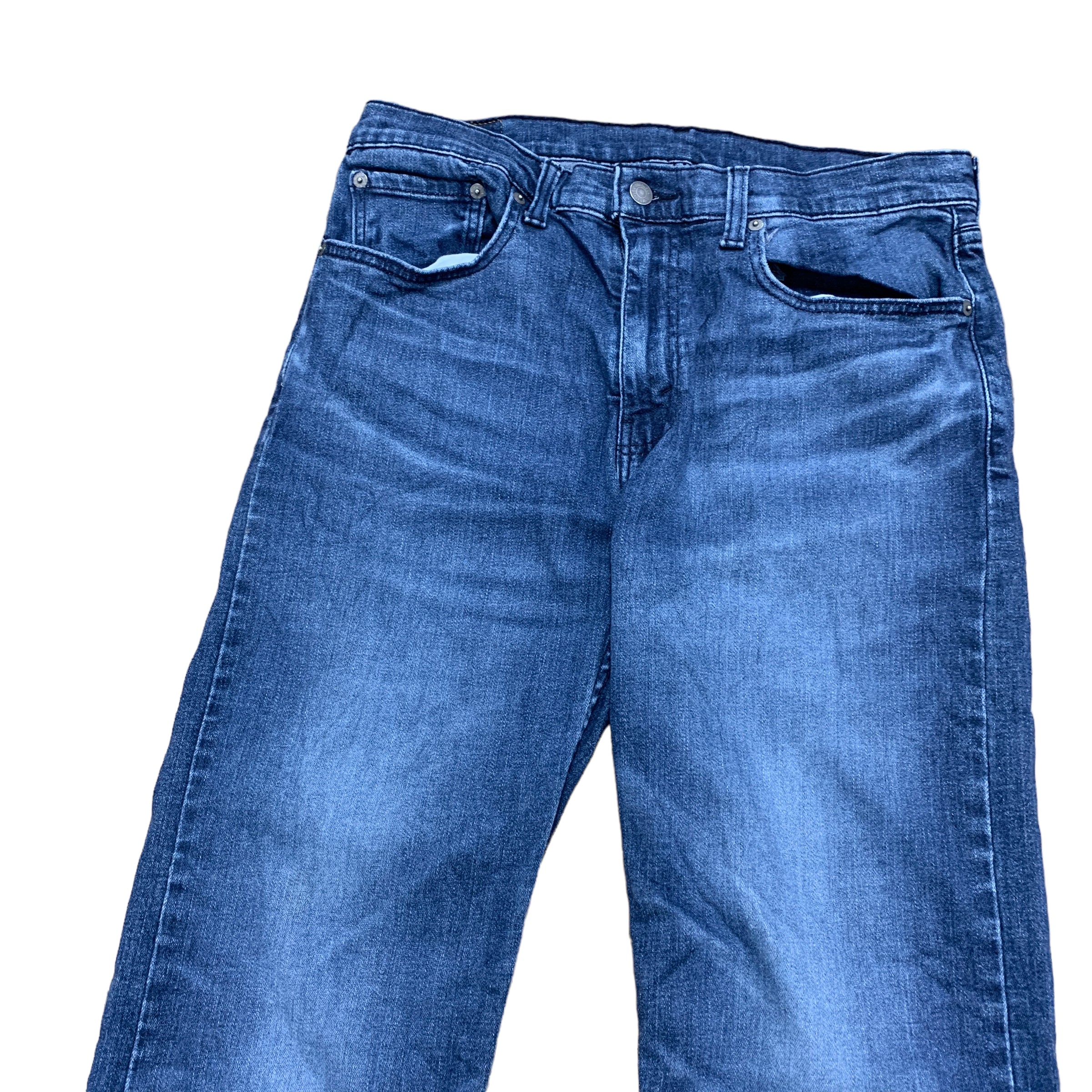 Levis 502 Jeans W34 L31 Mens Blue Regular Taper Fit Stretch Denim