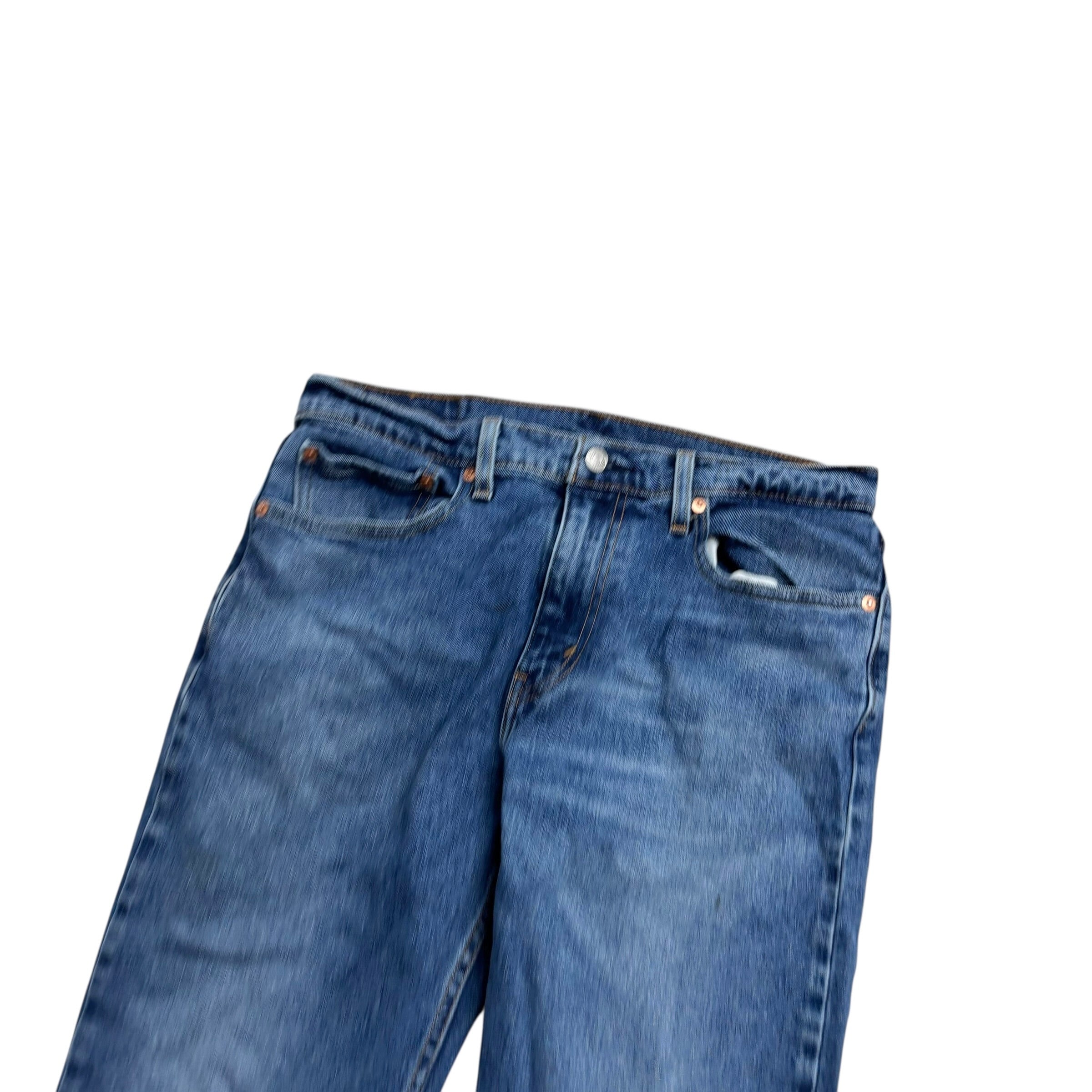 Levis 512 Jeans W32 L32 Mens Mid Blue Slim Tapered Fit Stretch Denim (F)