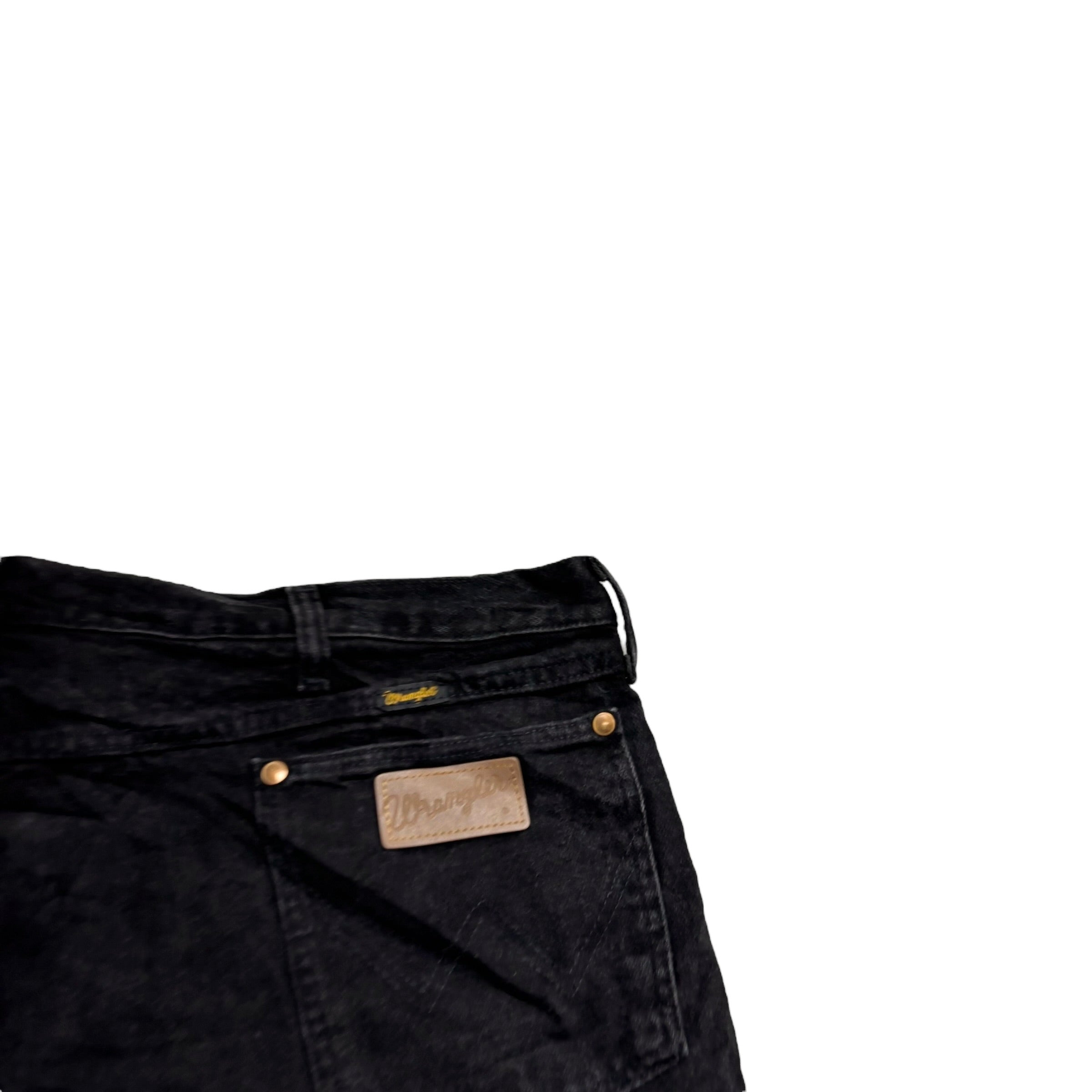 Wrangler Jeans Cowboy Cut W42 L36 Mens Black 31MWZ Relaxed Fit Made In USA (E)