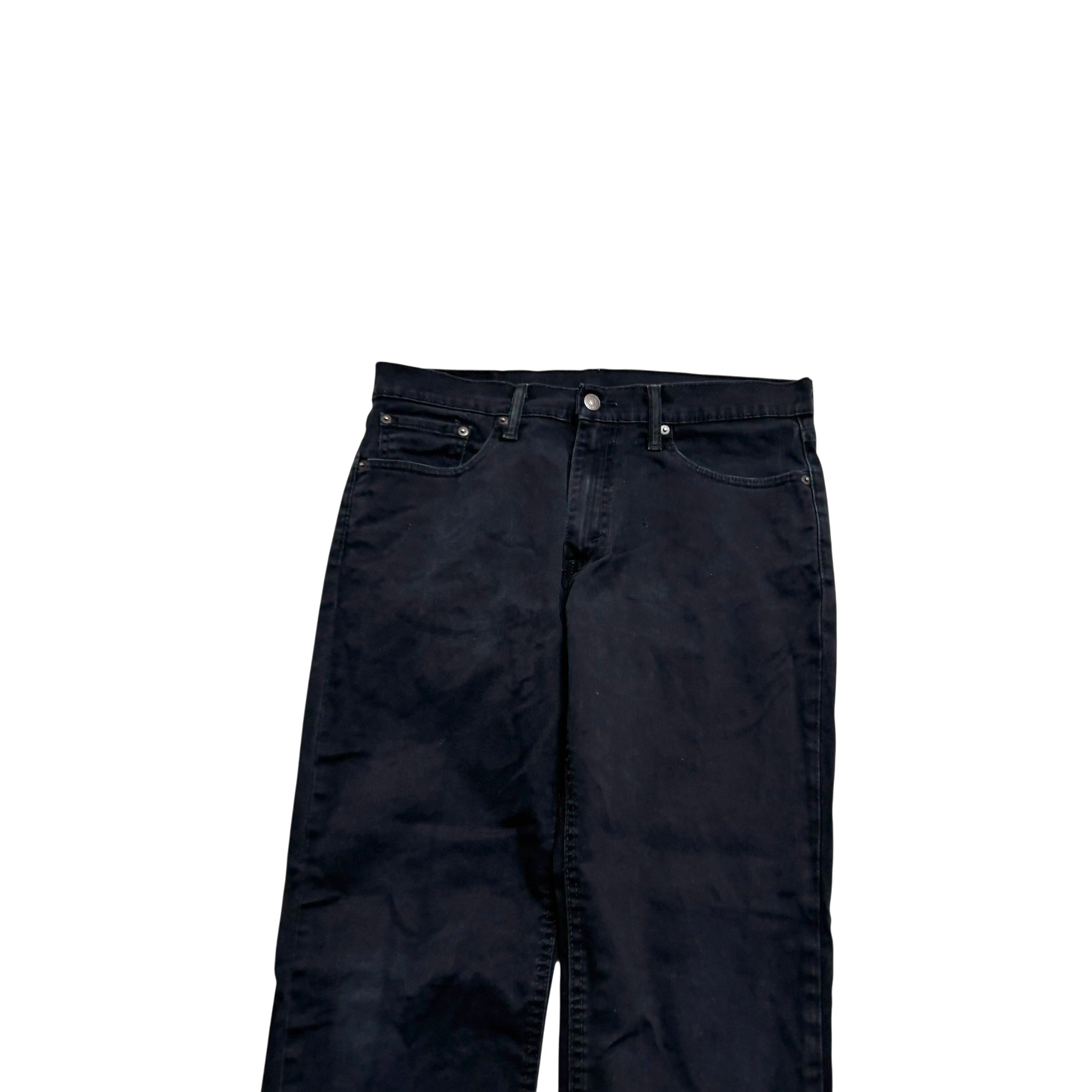 Levis 541 Jeans W32 L32 Mens Black Athletic Tapered Fit Stretch Denim