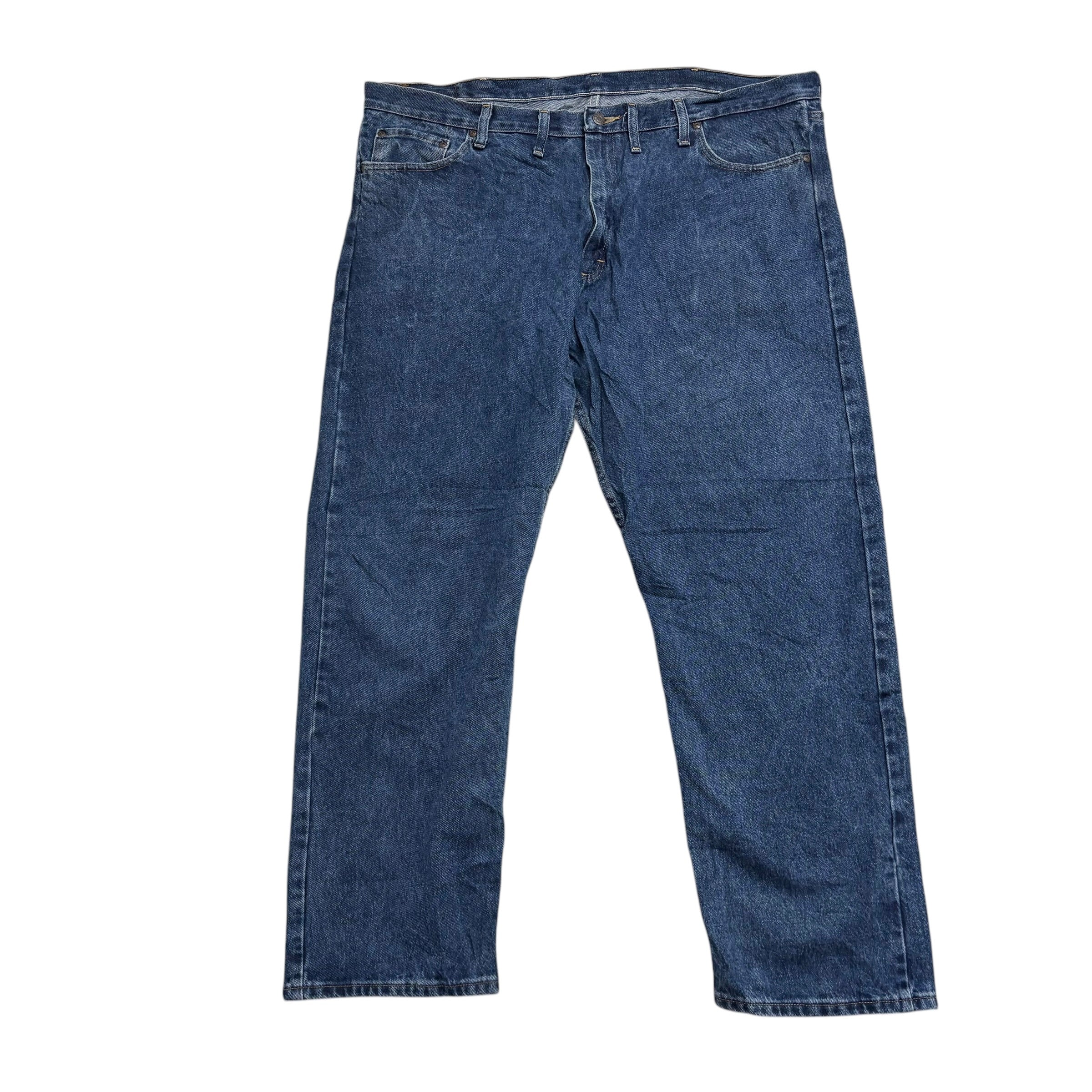 Wrangler Jeans W44 L30 Mens Mid Blue Baggy Relaxed Straight Fit Denim (E)