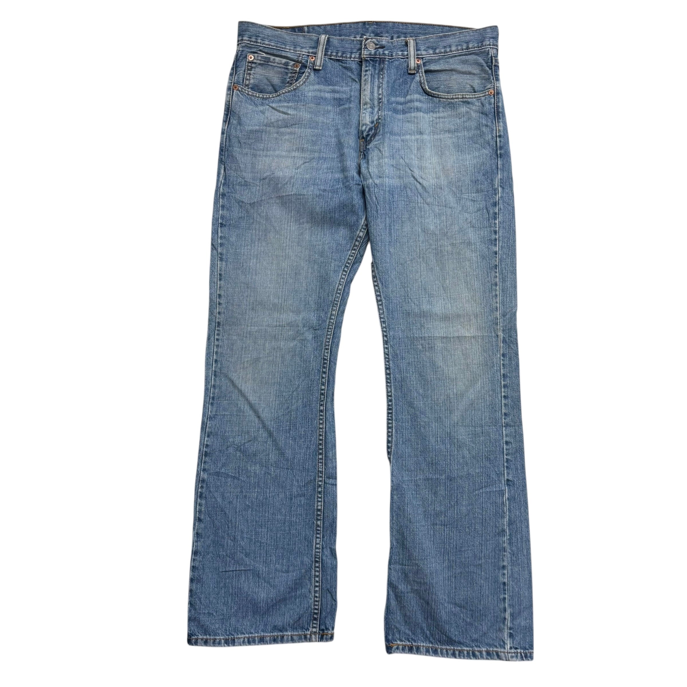 Levis 527 Jeans W36 L32 Mens Mid Blue Regular Bootcut Fit Vintage Denim (E)