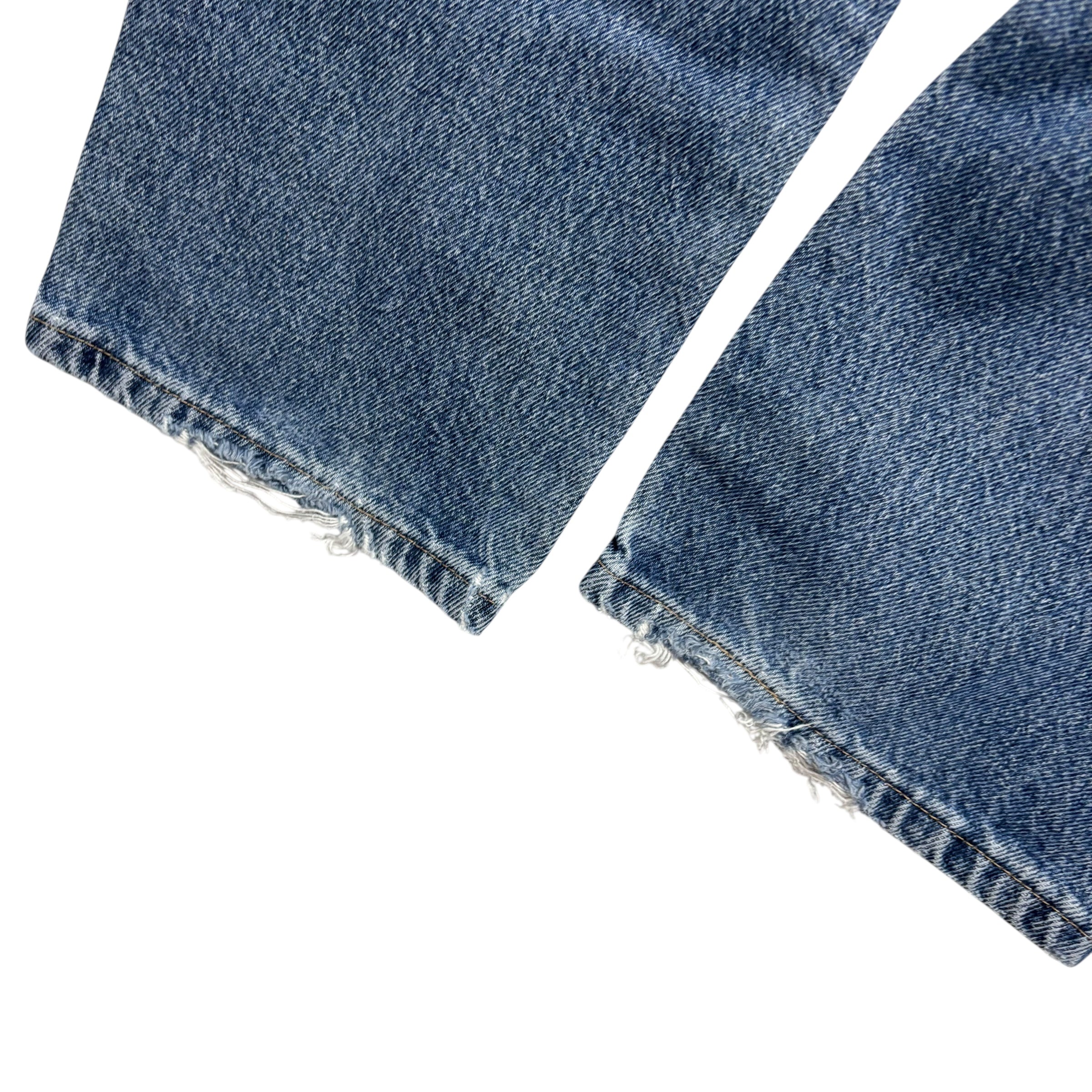 Wrangler Jeans W28 L30 Mens Mid Blue Regular Straight Fit Denim