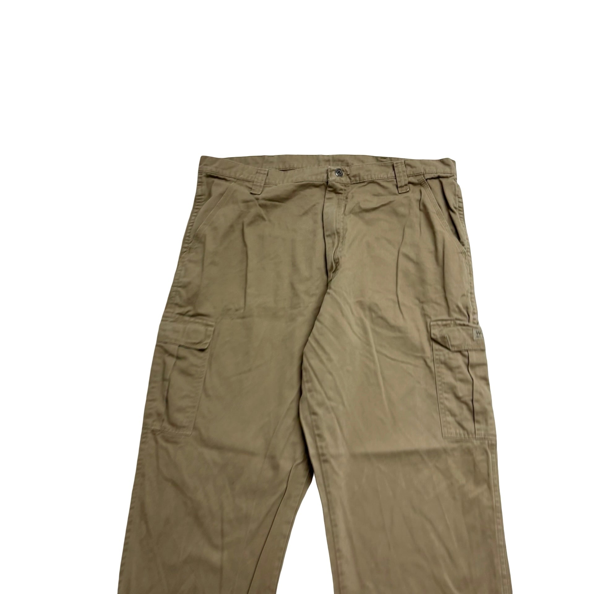 Wrangler Cargo Trousers W38 L34 Mens Beige Baggy Relaxed Fit