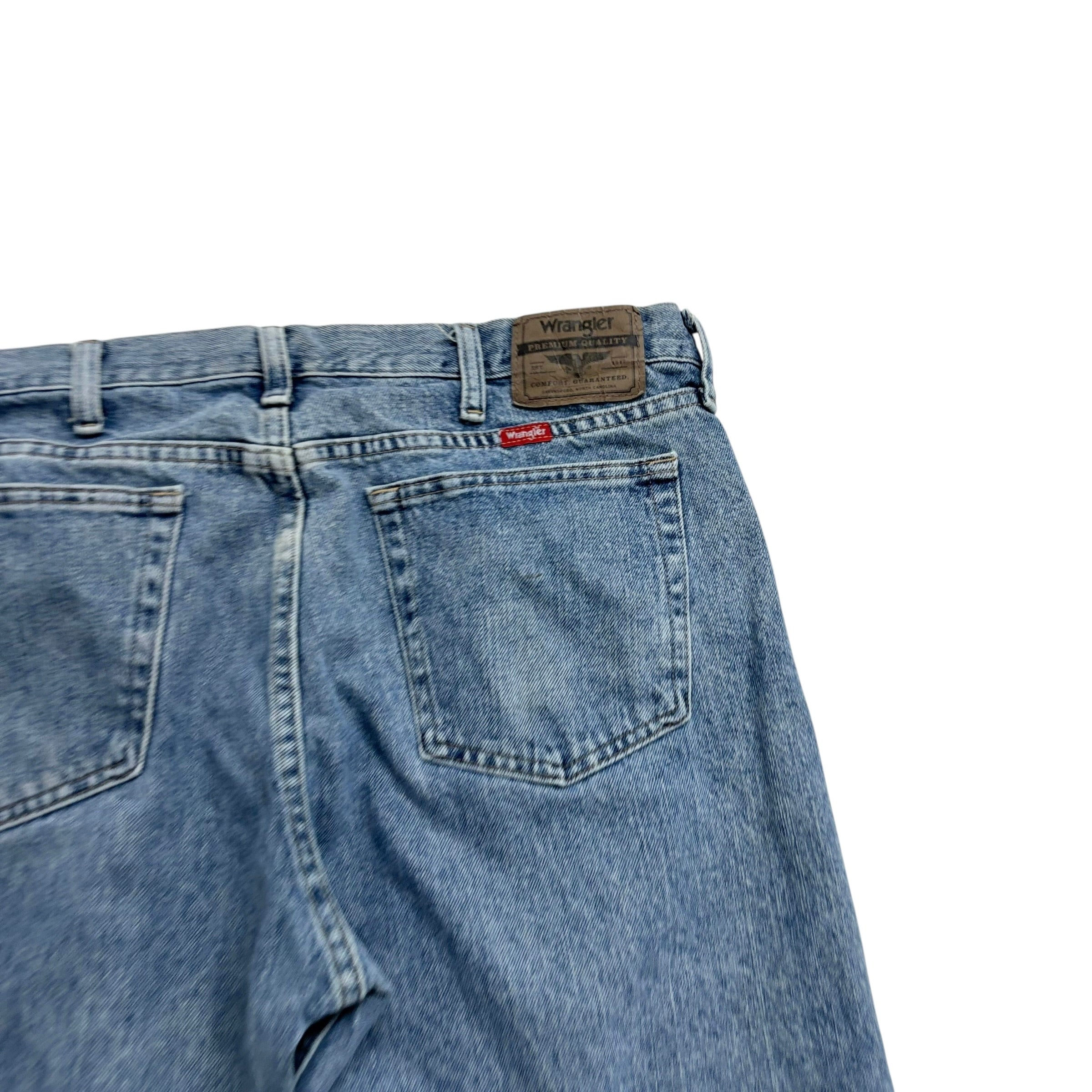 Wrangler Jeans W36 L29 Mens Light Blue Relaxed Straight Fit Denim