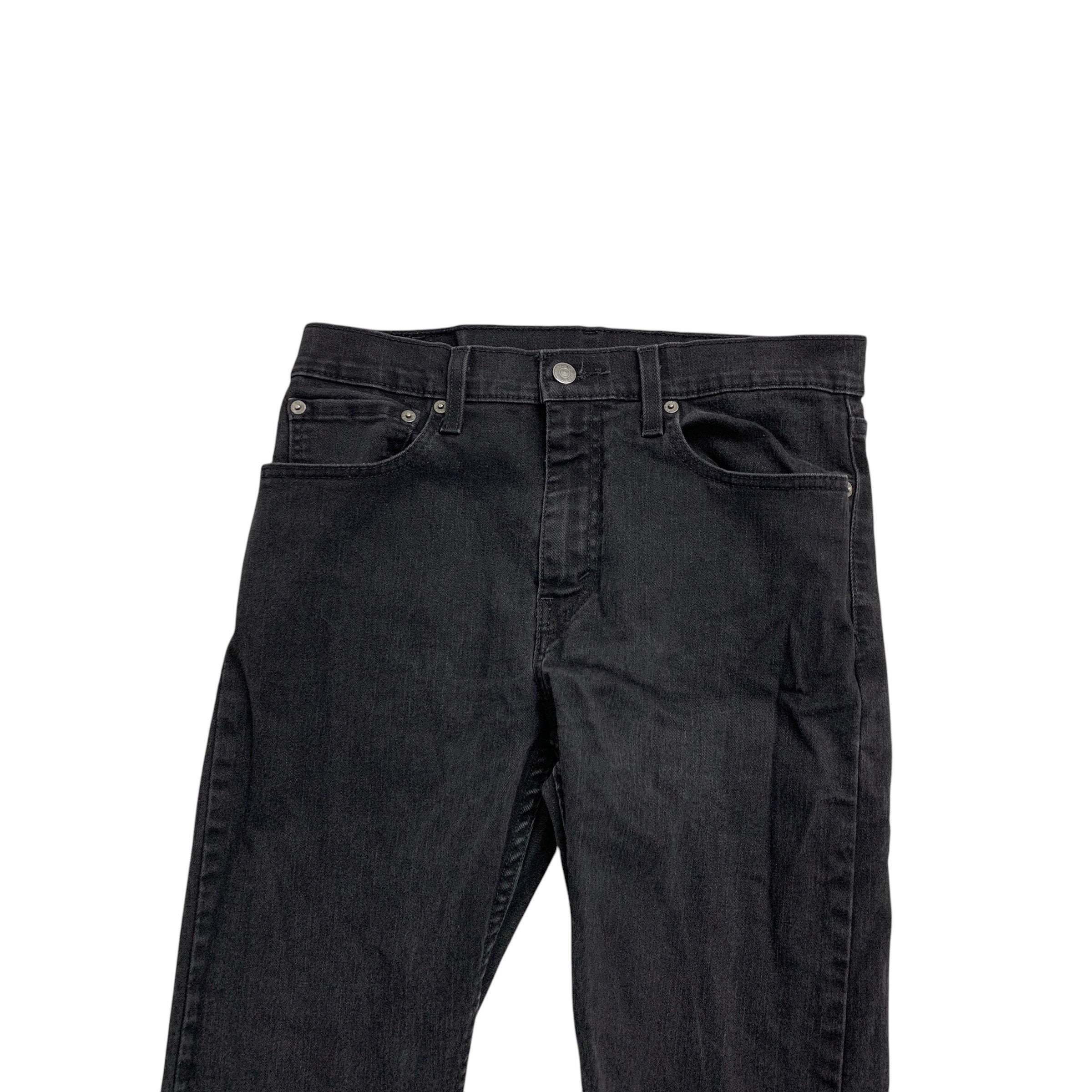 Levis 512 Jeans W31 L29 Mens Black Slim Tapered Fit Stretch Denim (E)