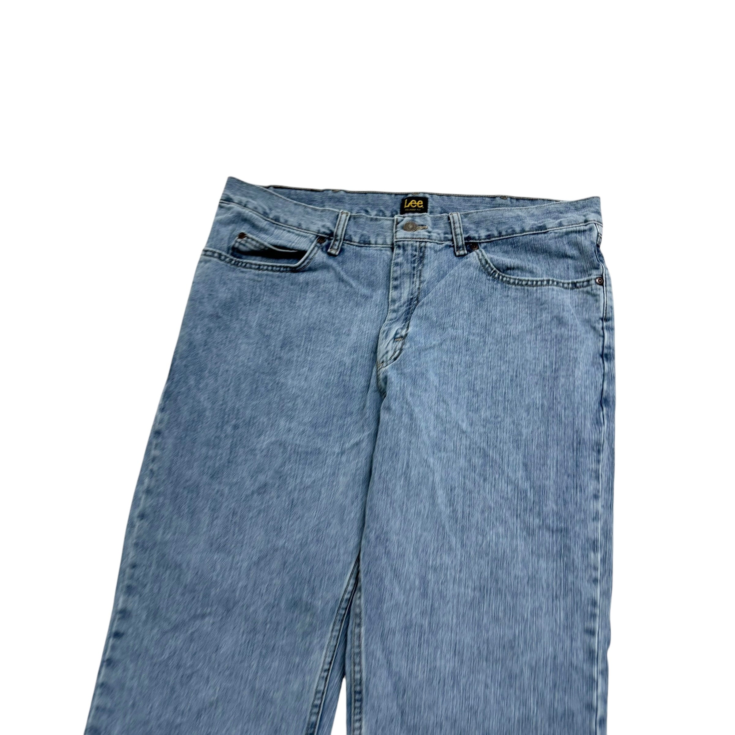 Lee Jeans W38 L32 Mens Light Blue Baggy Relaxed Straight Fit Denim
