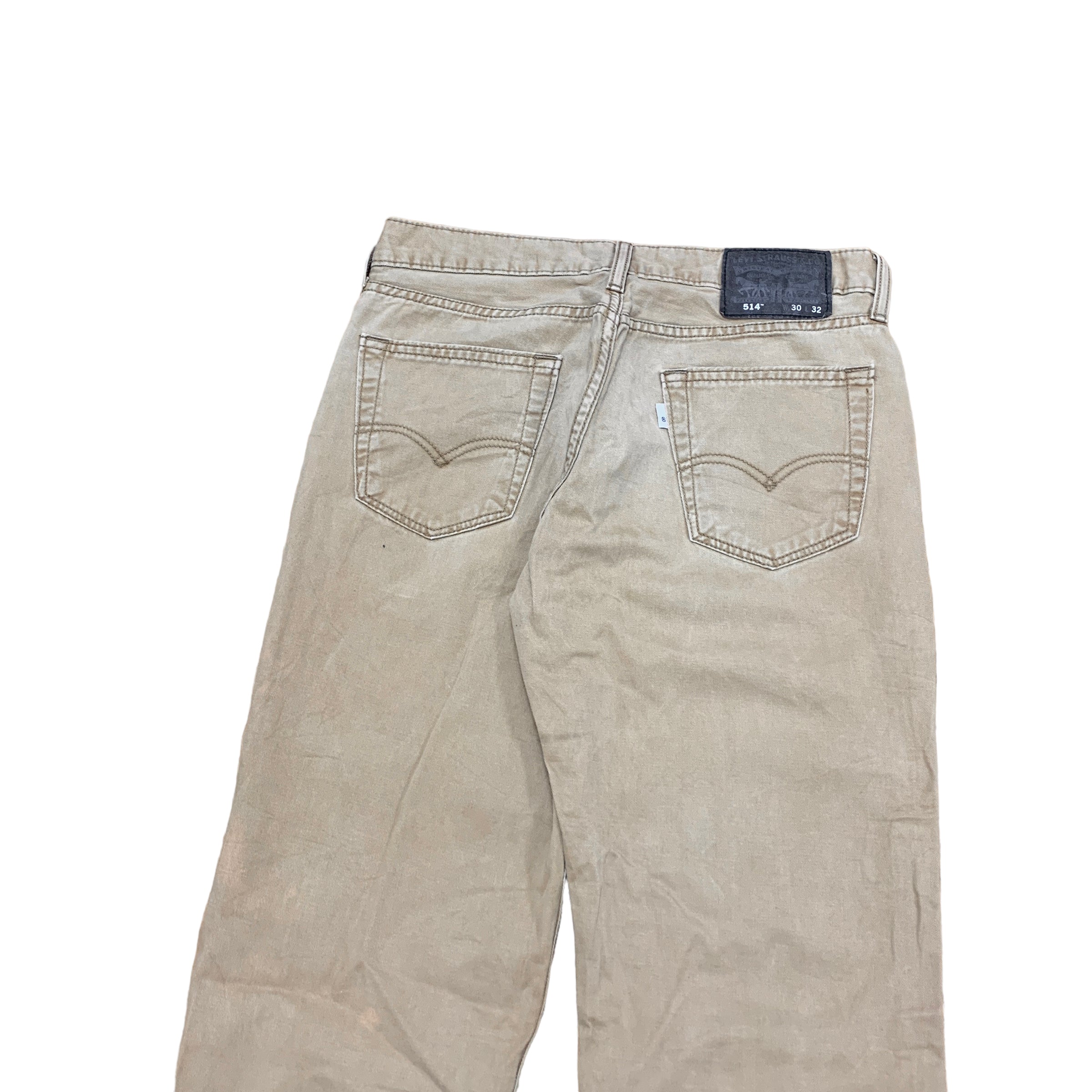 Levis 514 Trousers W30 L32 Mens Chino Brown Straight Fit