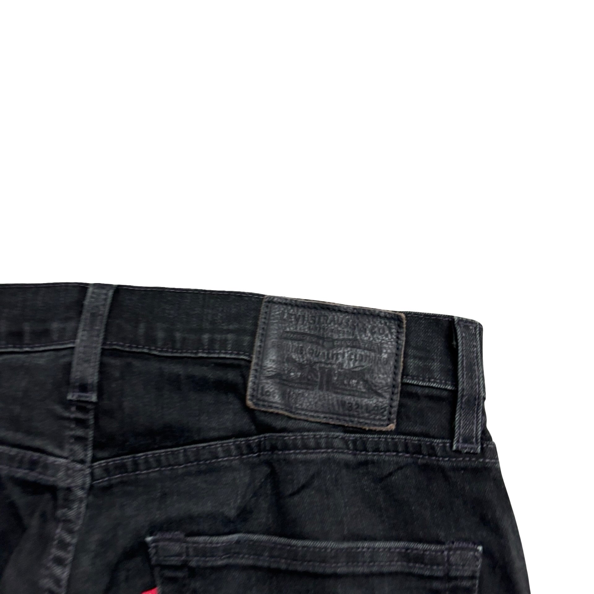 Levis 512 Jeans W31 L32 Mens Black Slim Tapered Fit Stretch Denim