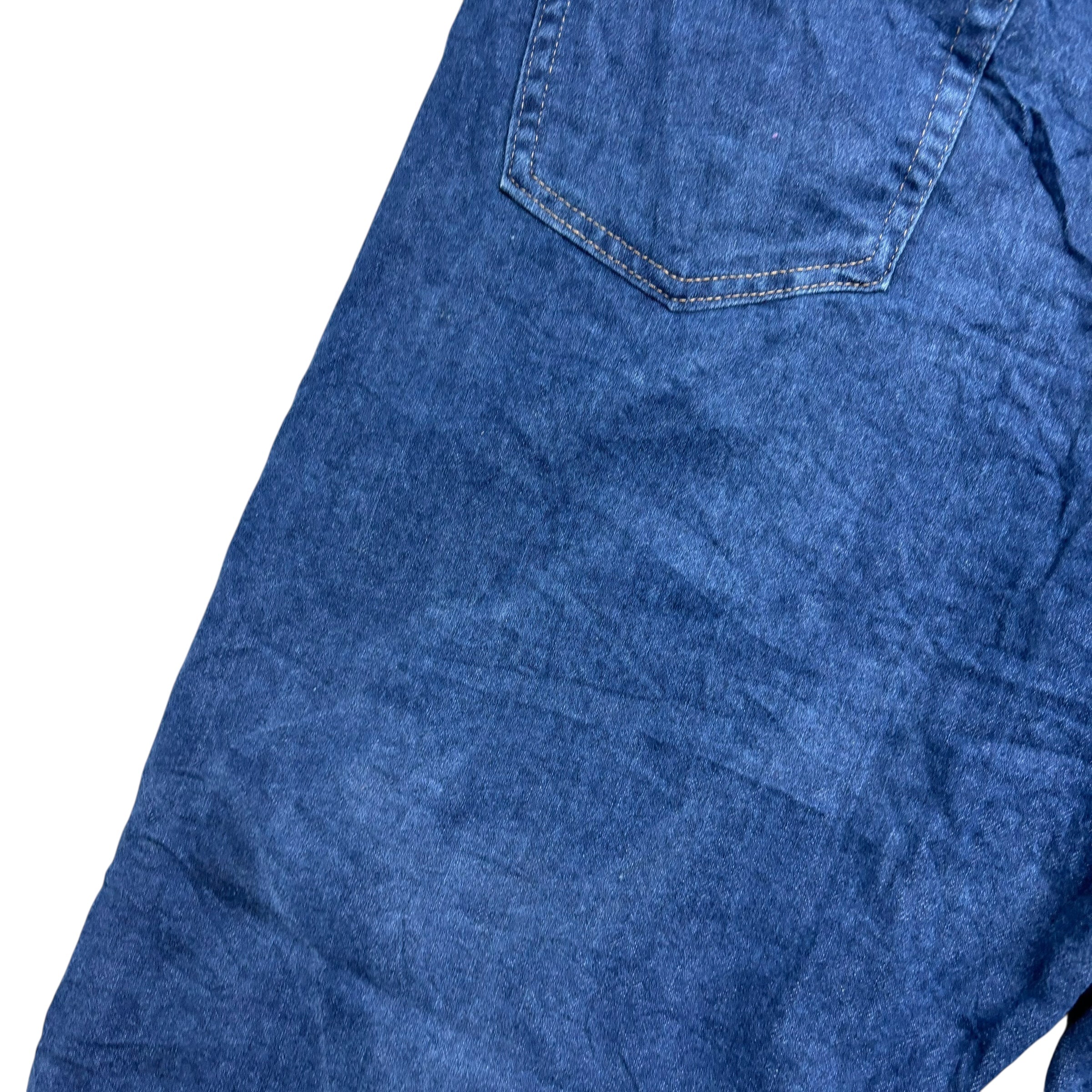 Wrangler Jeans W42 L32 Mens Dark Blue Regular Straight Fit Stretch Denim