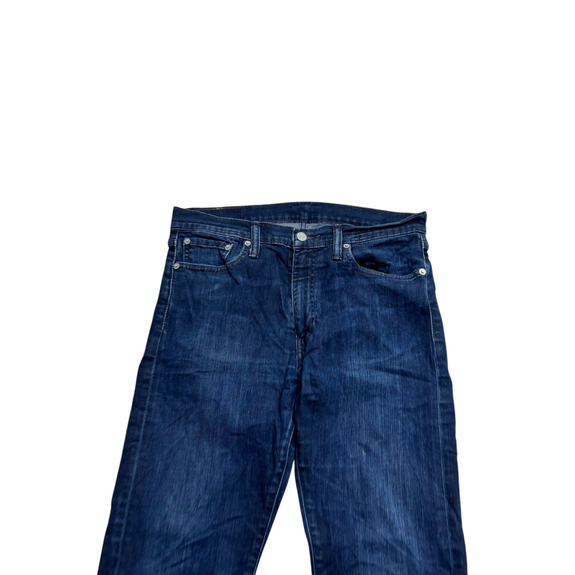 Levis 513 Jeans W32 L30 Mens Dark Blue Slim Straight Fit Stretch Denim