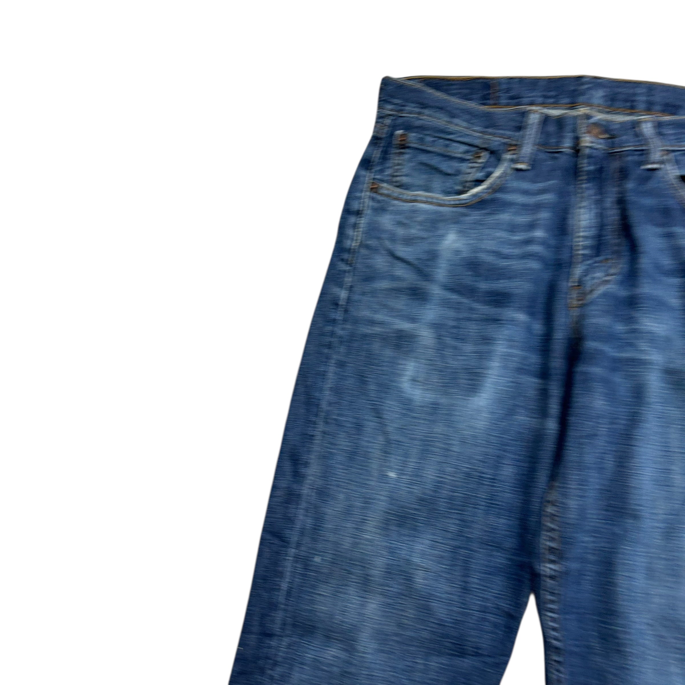 Levis 514 Jeans W32 L30 Mens Mid Blue Regular Straight Fit Denim