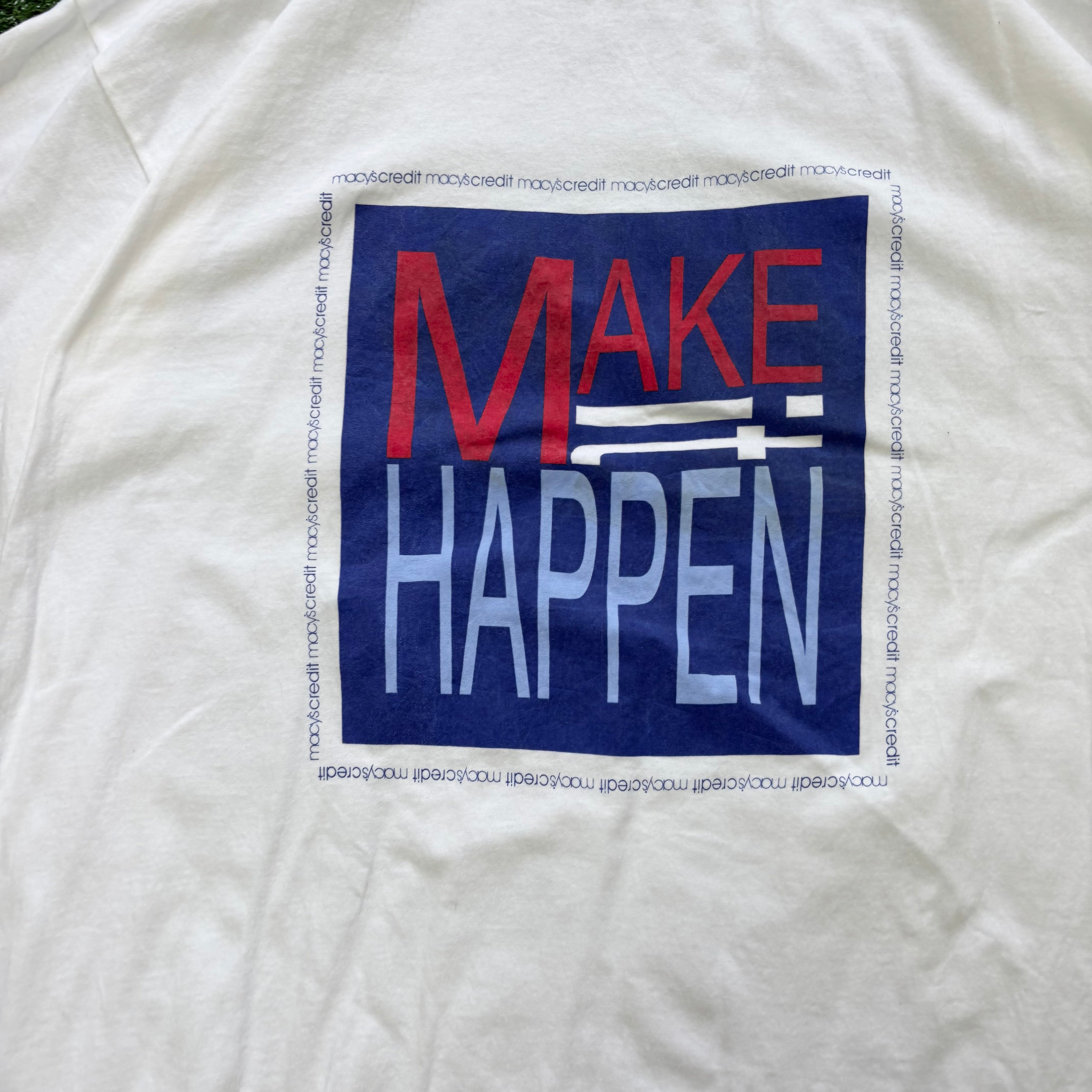 Vintage T Shirt Mens XL White Single Stitch Graphic Print 90s USA (E)