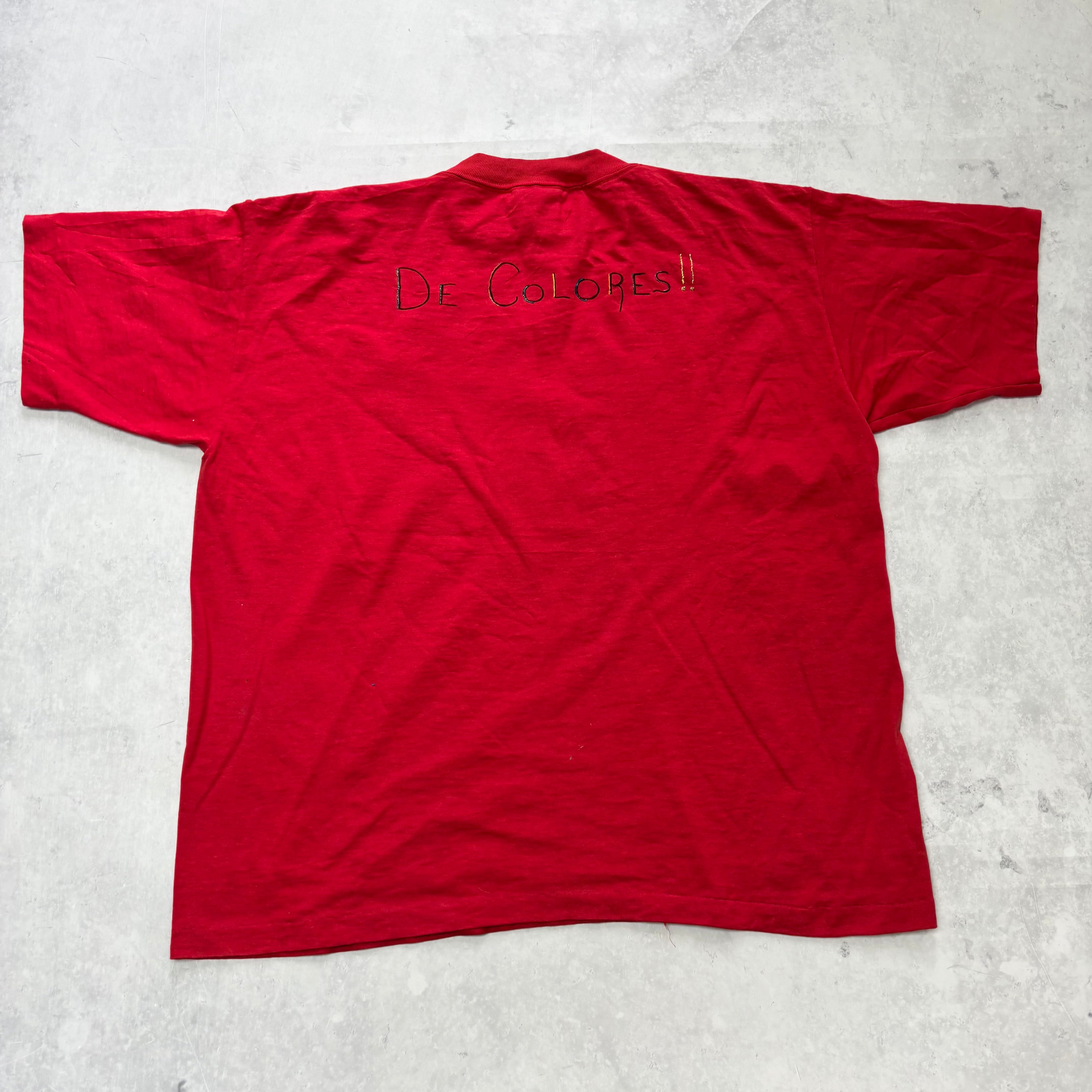 Vintage T Shirt Mens XL Red Single Stitch Graphic Print 90s USA