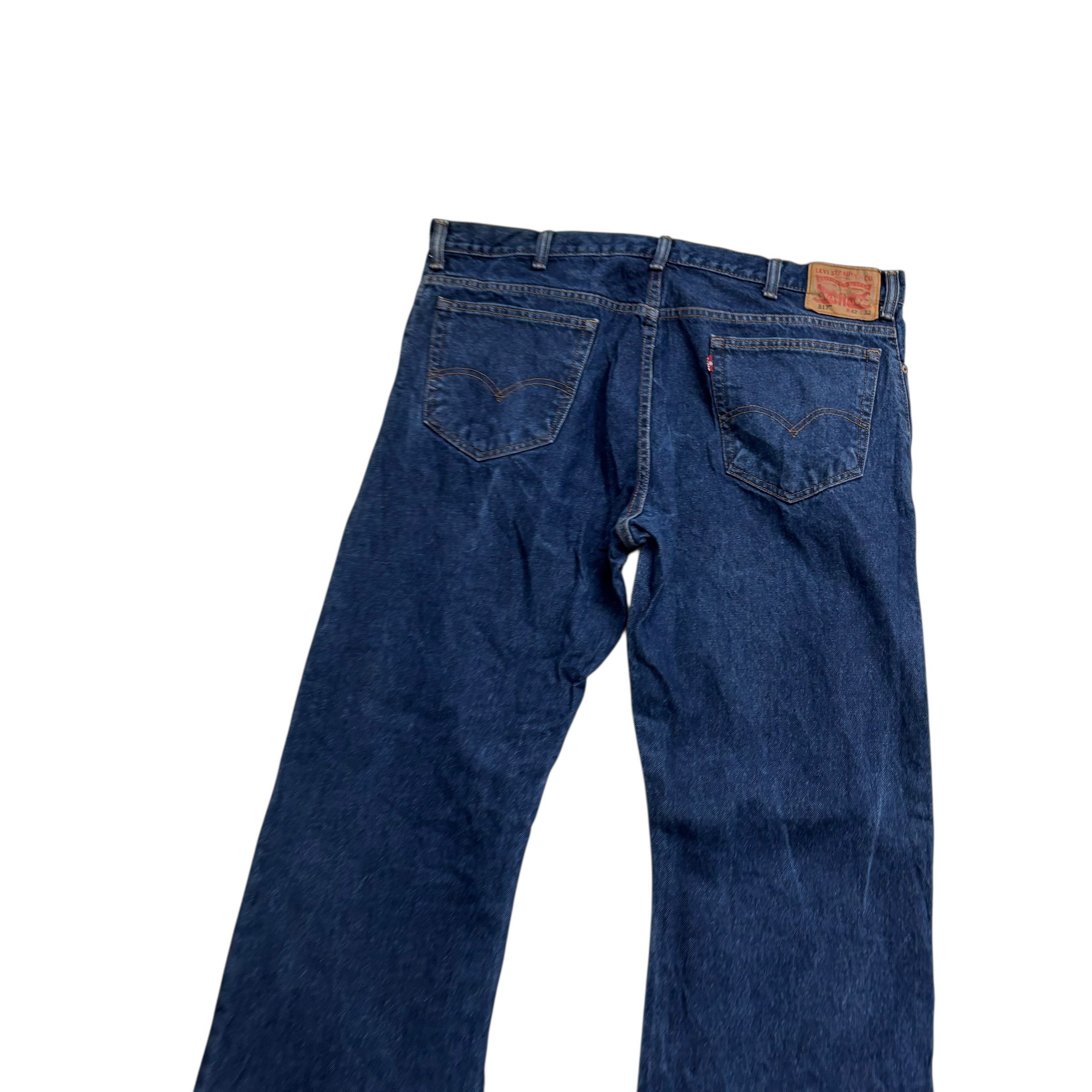 Levis 517 Jeans W42 L32 Mens Dark Blue Regular Bootcut Fit Vintage Denim (E)