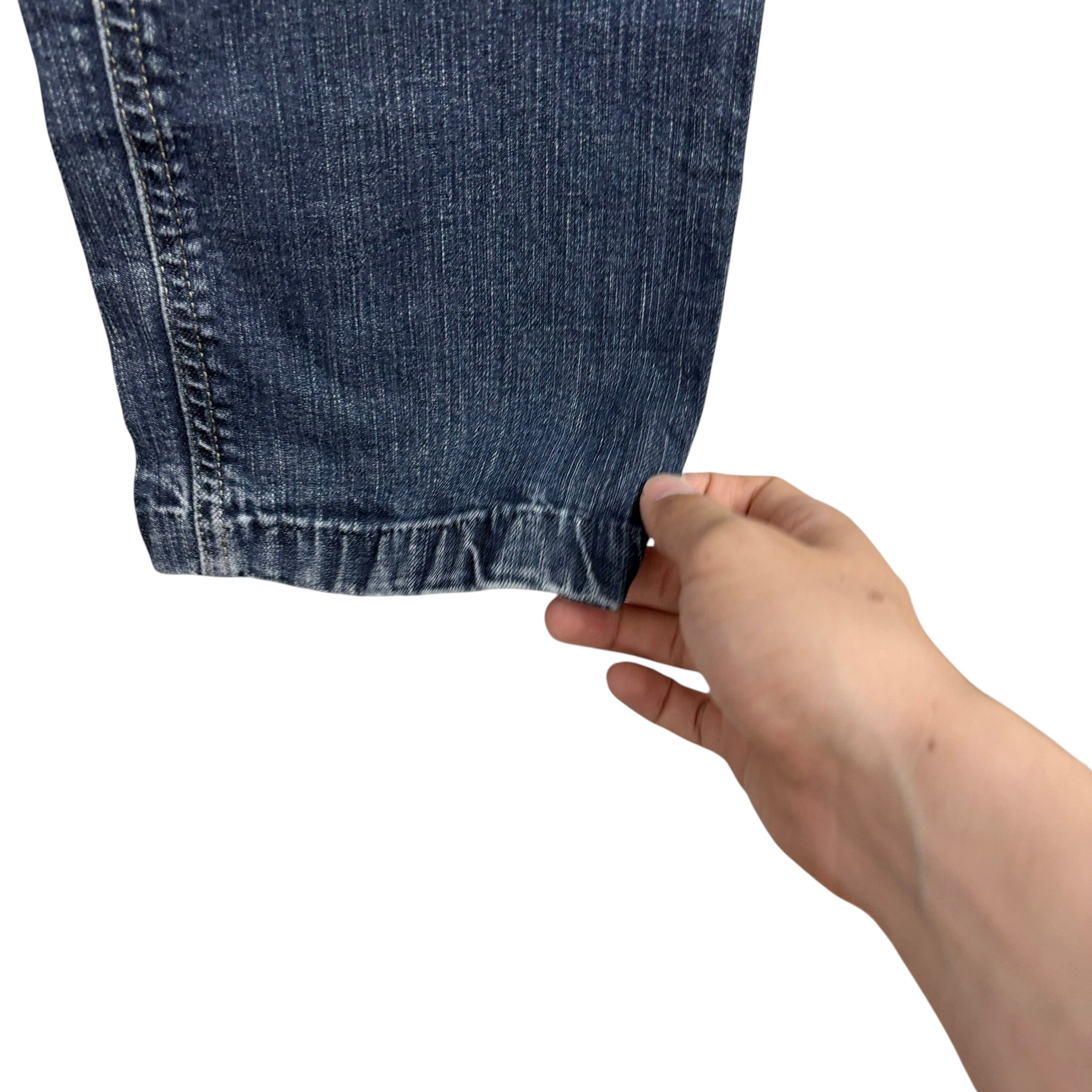 Levis 541 Jeans W33 L28 Mens Dark Blue Athletic Tapered Fit Stretch Denim (F)