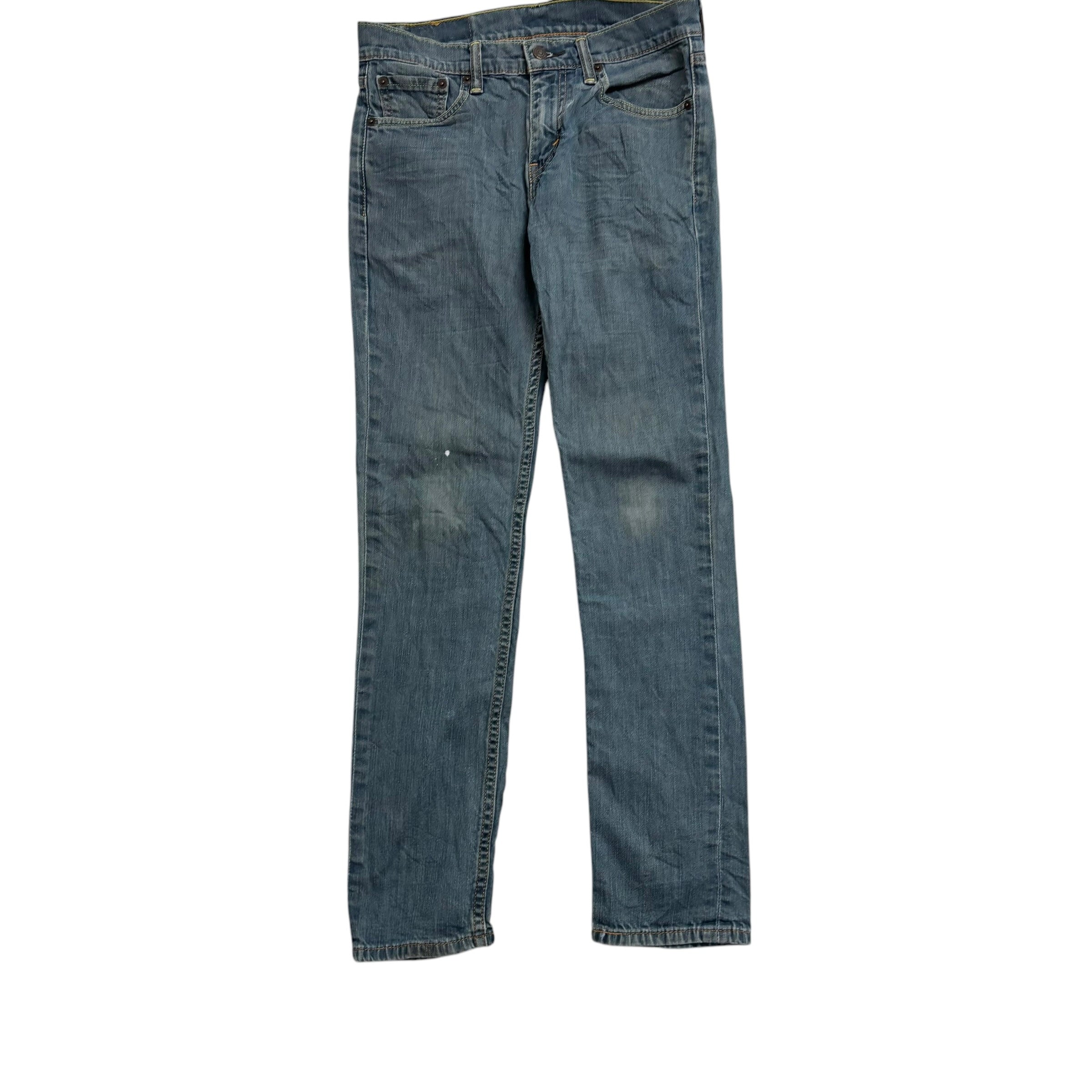 Levis 511 Jeans W29 L31 Mens Mid Blue Slim Fit Stretch Denim (F)