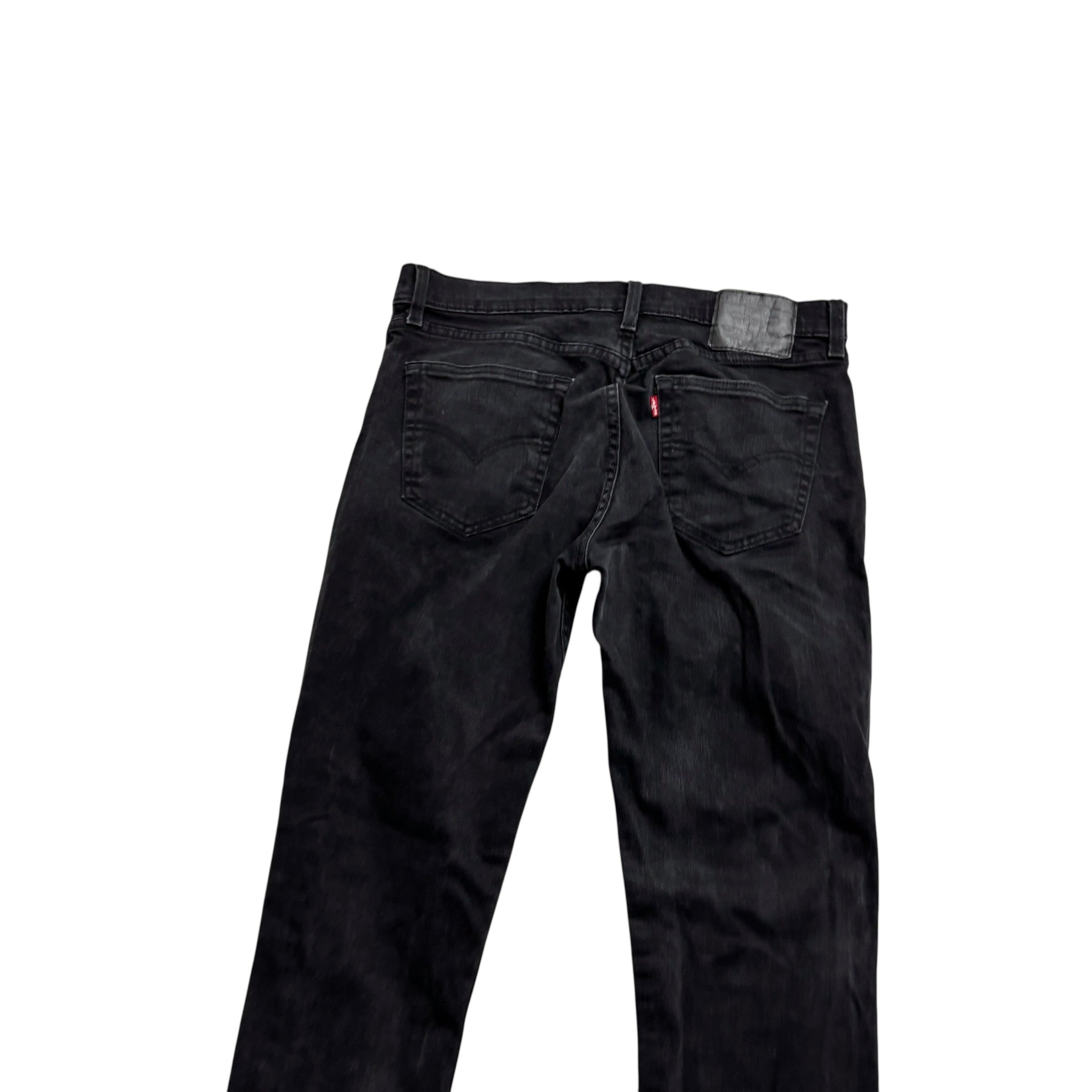 Levis 511 Jeans W34 L30 Mens Black Slim Fit Stretch Denim (E)