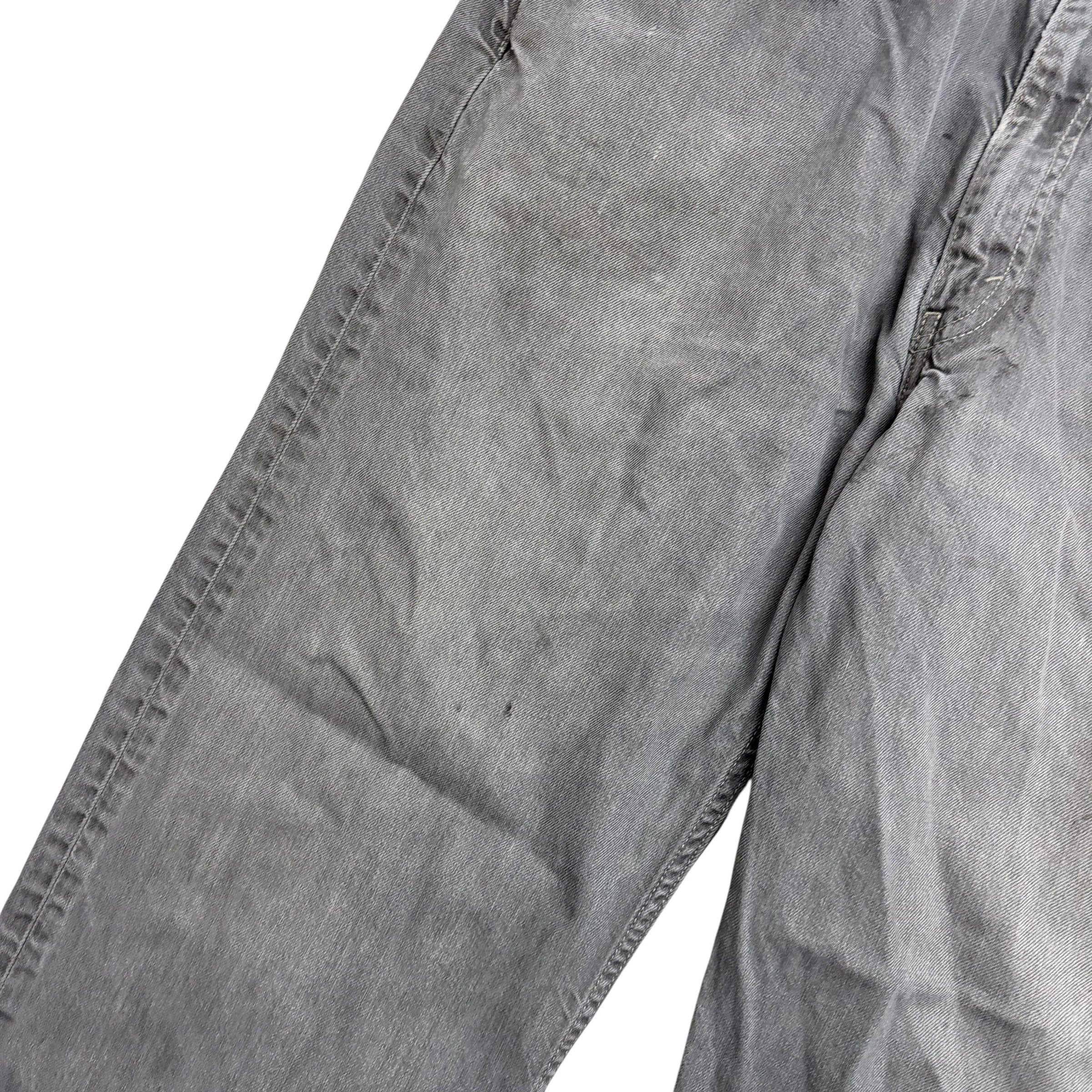Levis 569 Jeans W42 L30 Mens Grey Baggy Relaxed Straight Fit Denim (F)