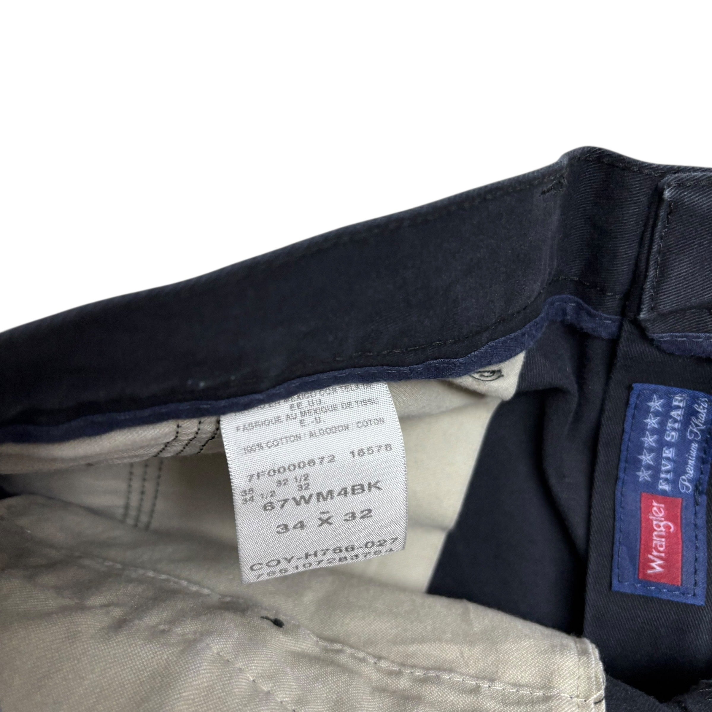 Wrangler Trousers W32 L32 Mens Navy Blue Relaxed Straight Fit Vintage Pants