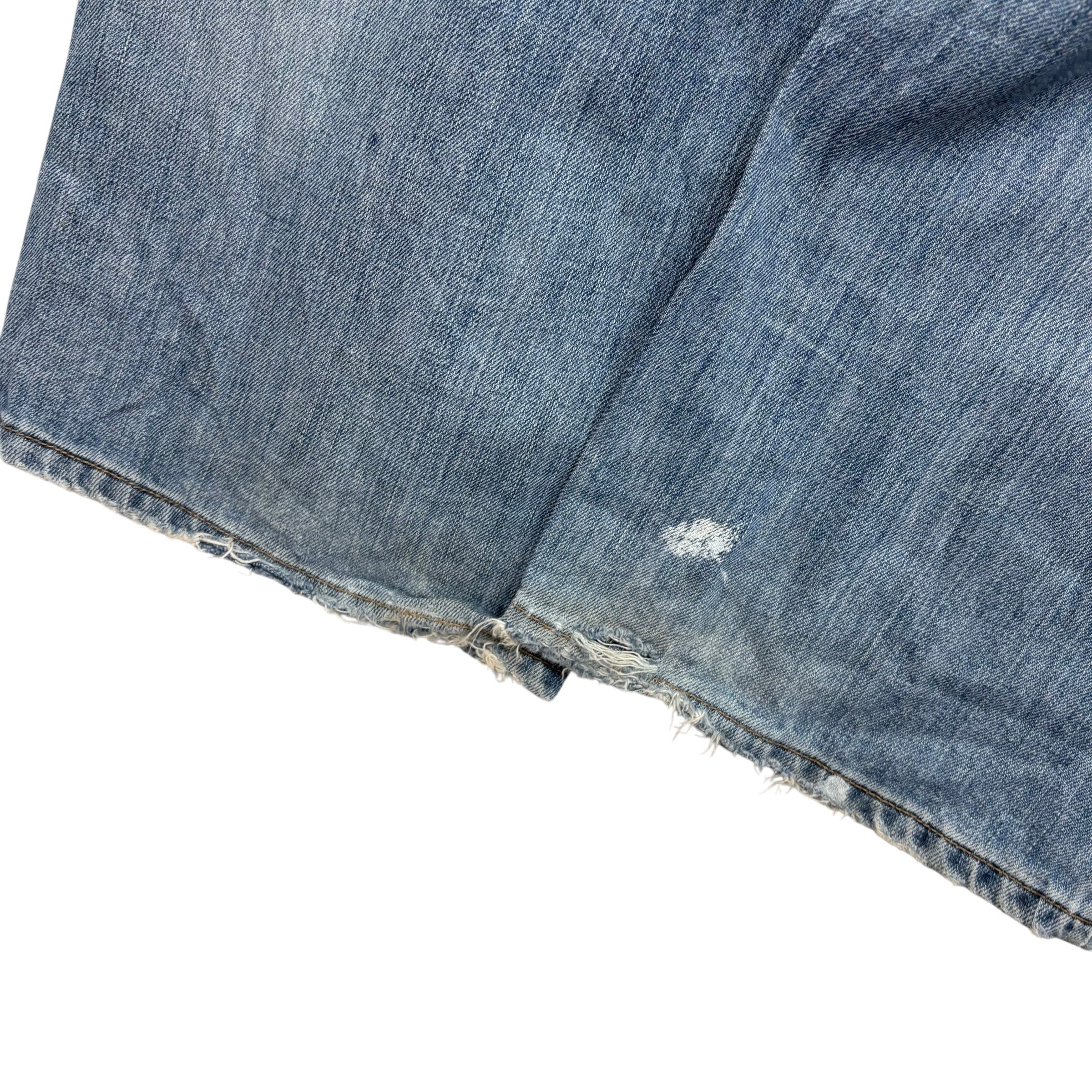 Levis 569 Jeans W34 L30 Mens Mid Blue Baggy Relaxed Straight Vintage Denim (F)